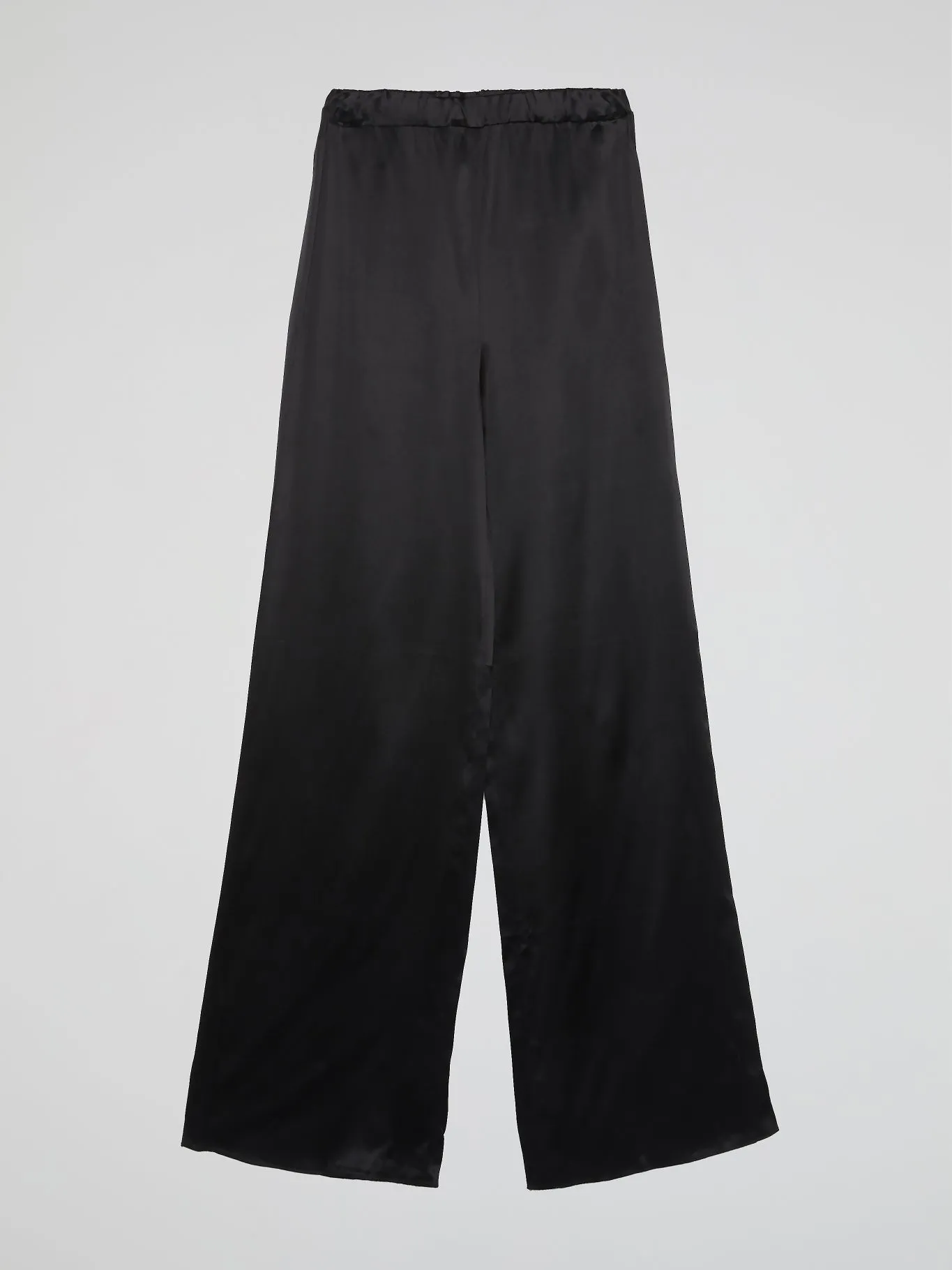 Black Elastic Waist Palazzo Pants