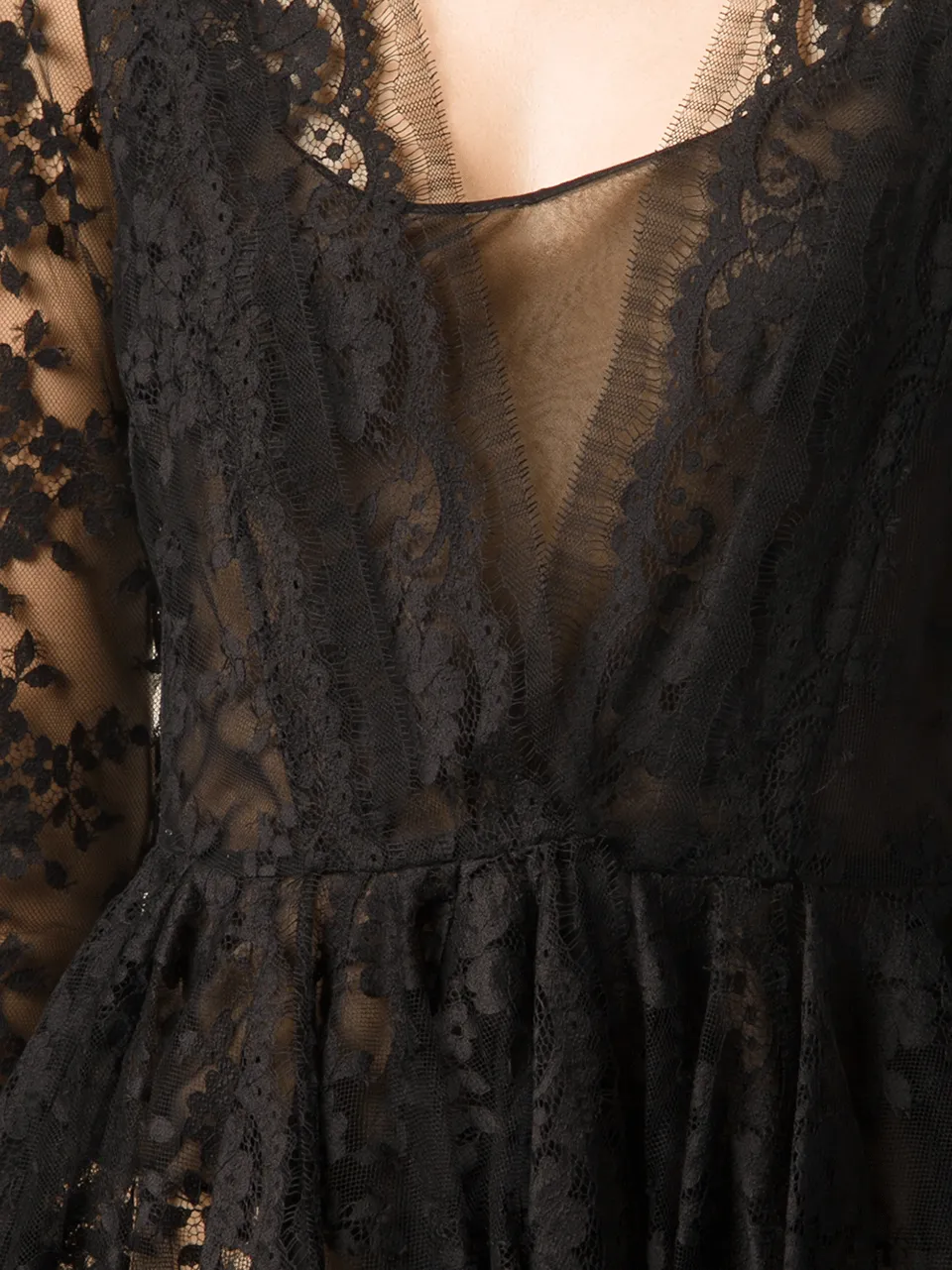 Black Lace Blouse Jacket