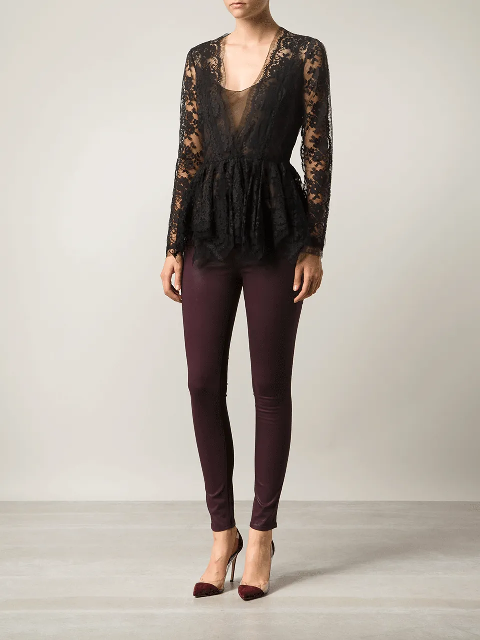 Black Lace Blouse Jacket