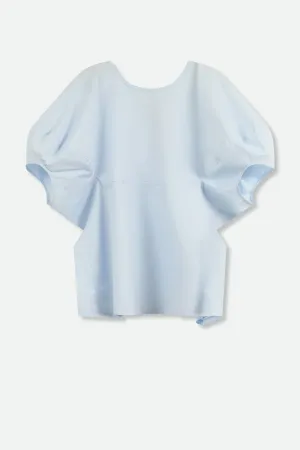 CERCHI SHORT SLEEVE BLOUSE IN ITALIAN COTTON