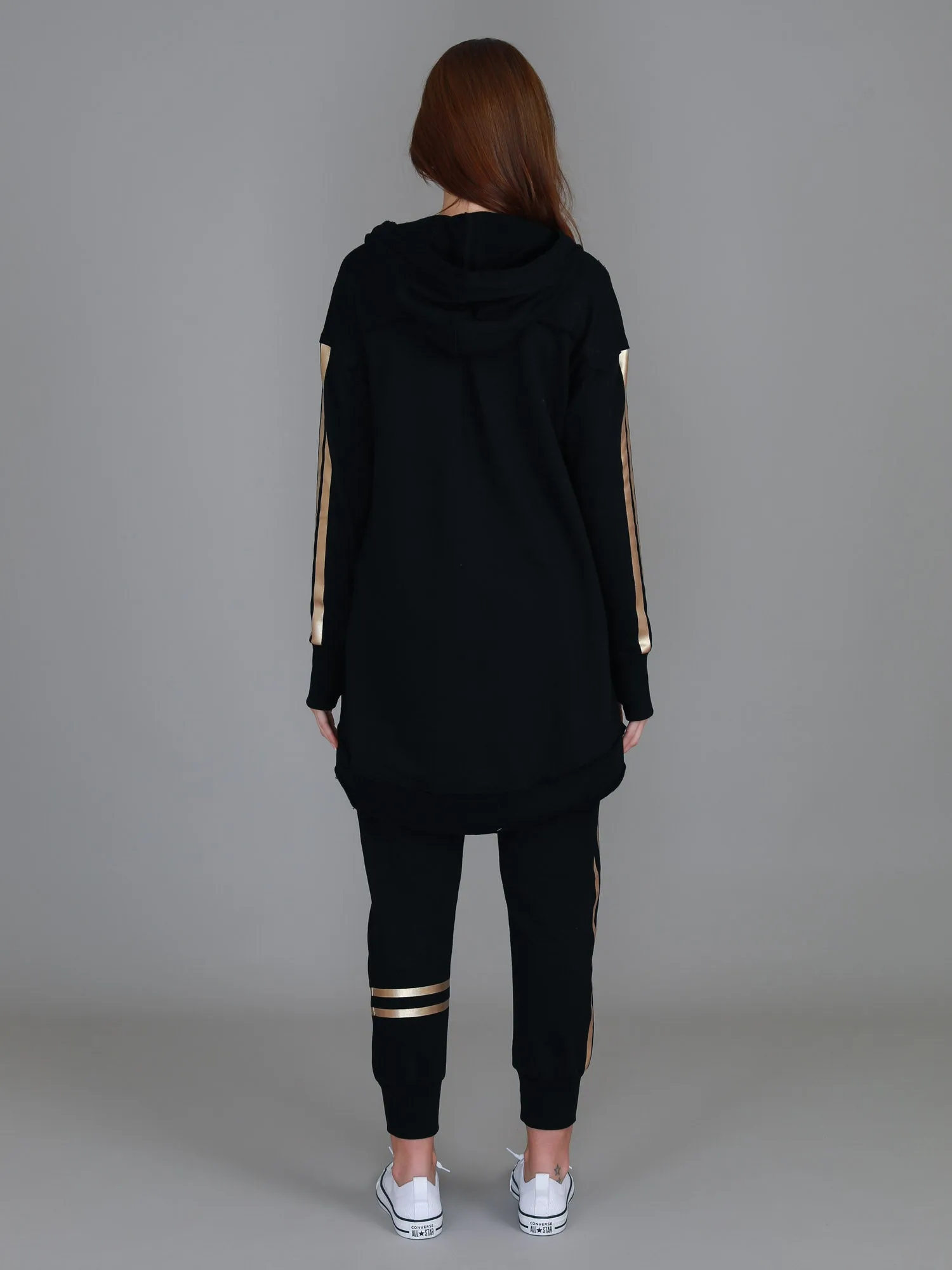 Charlie Gold Stripe Hooded Jacket