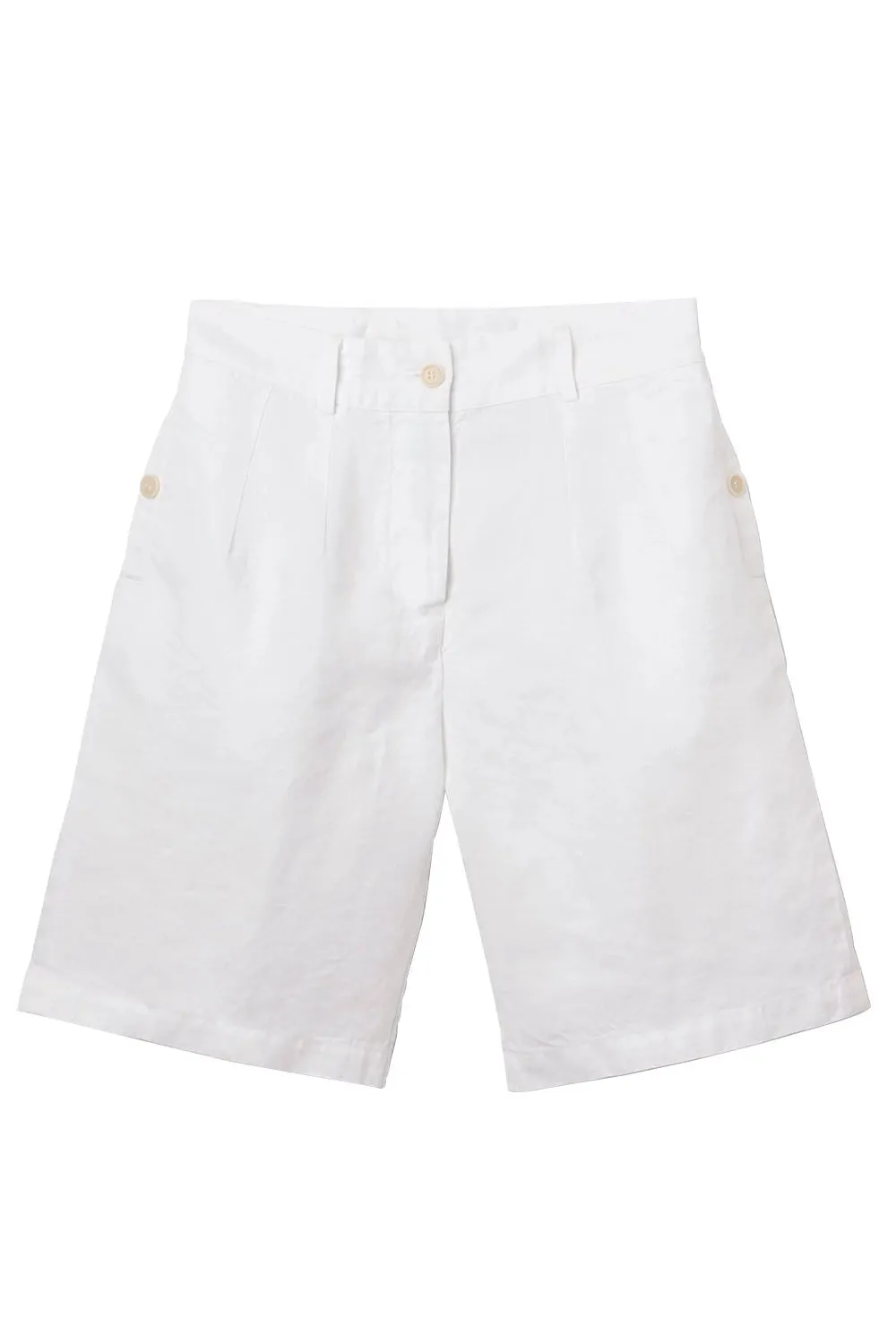 Classic Linen Bermuda Shorts