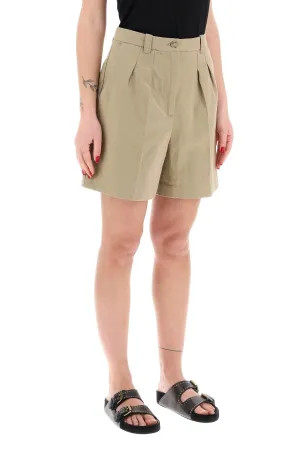 cotton and linen nola shorts for