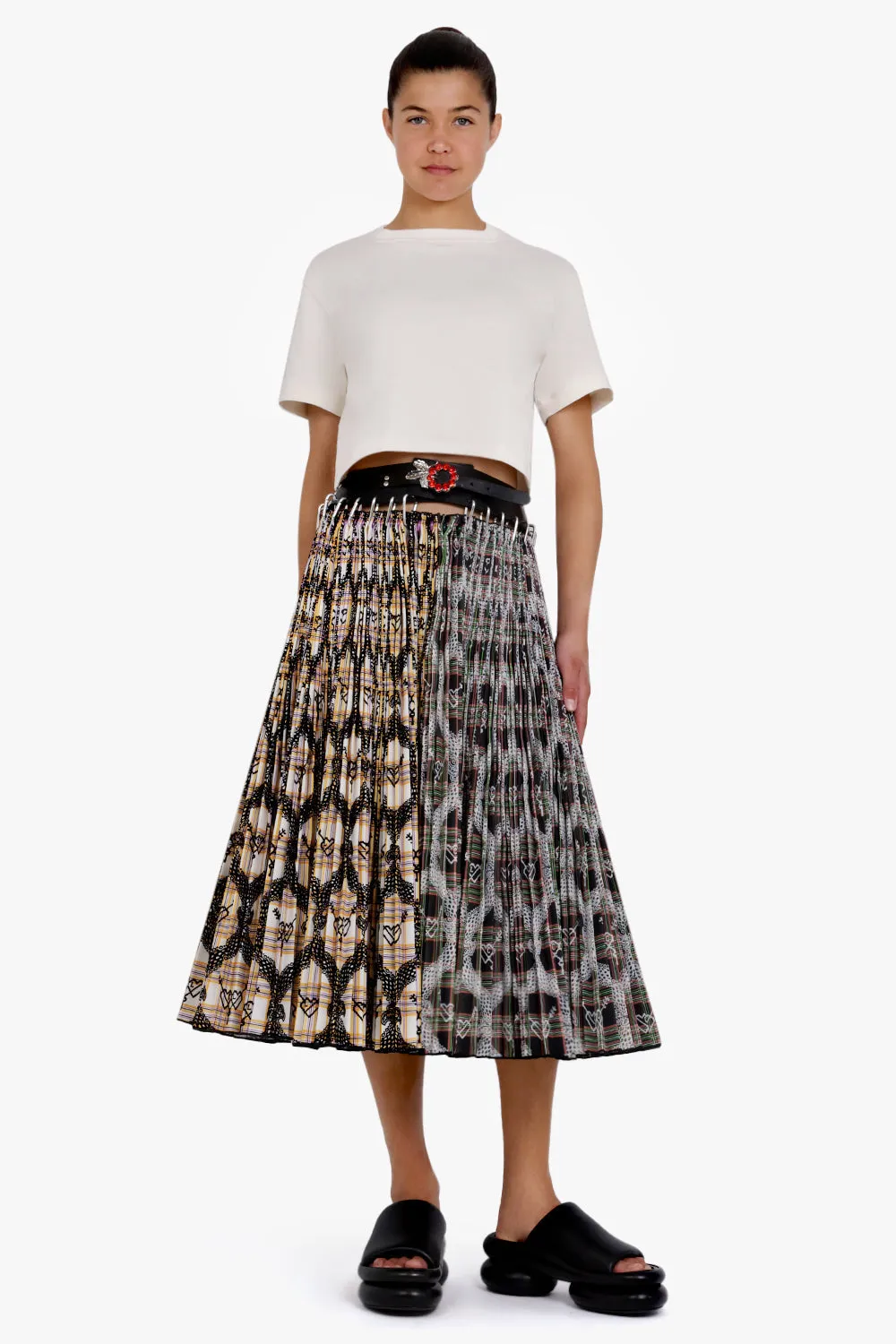 Davos Midi Carabiner Taffeta Skirt | Multi