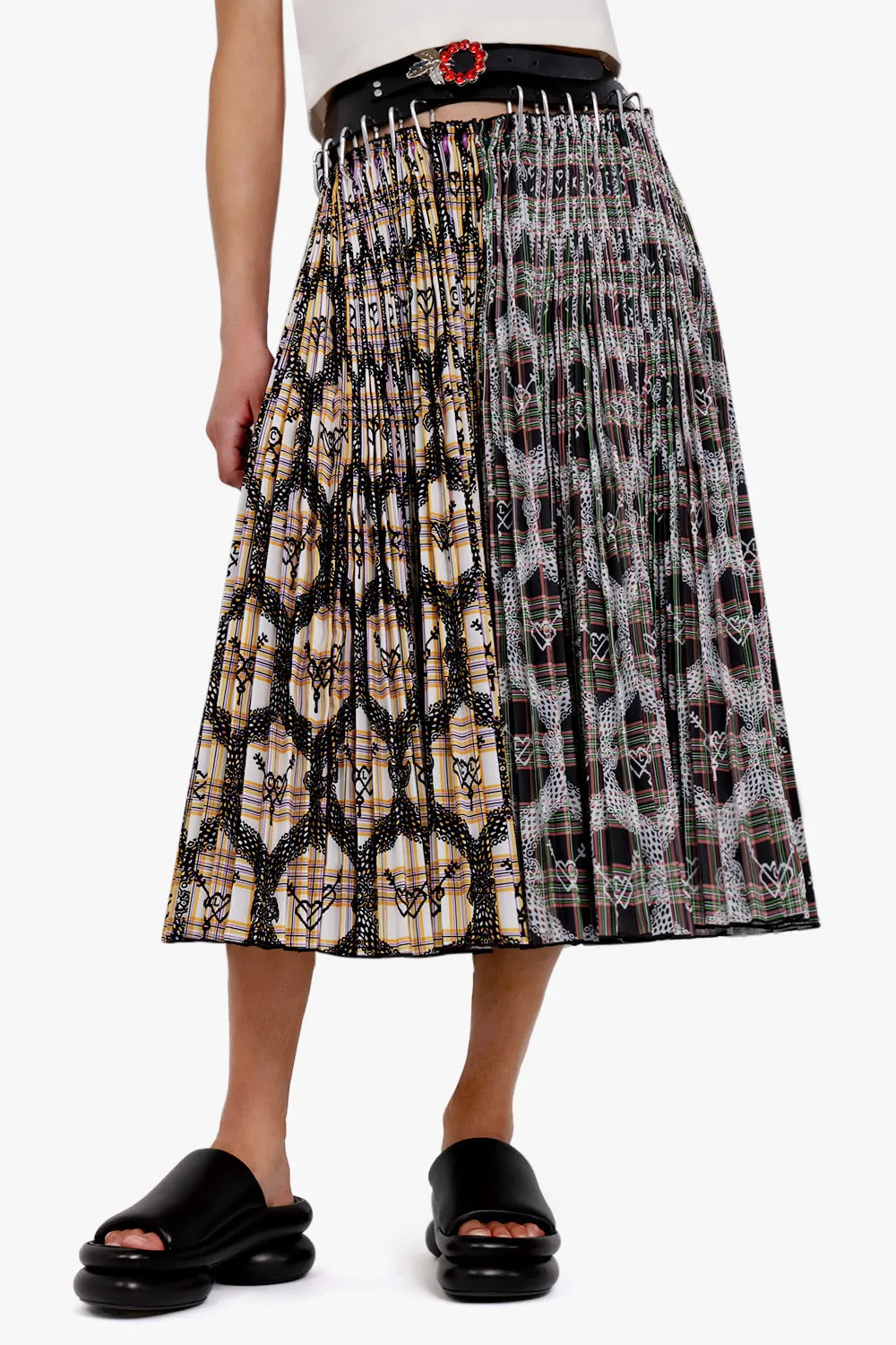 Davos Midi Carabiner Taffeta Skirt | Multi