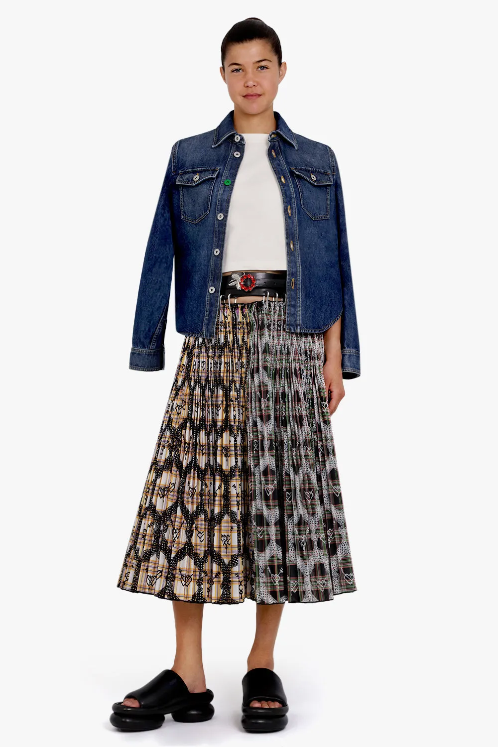 Davos Midi Carabiner Taffeta Skirt | Multi