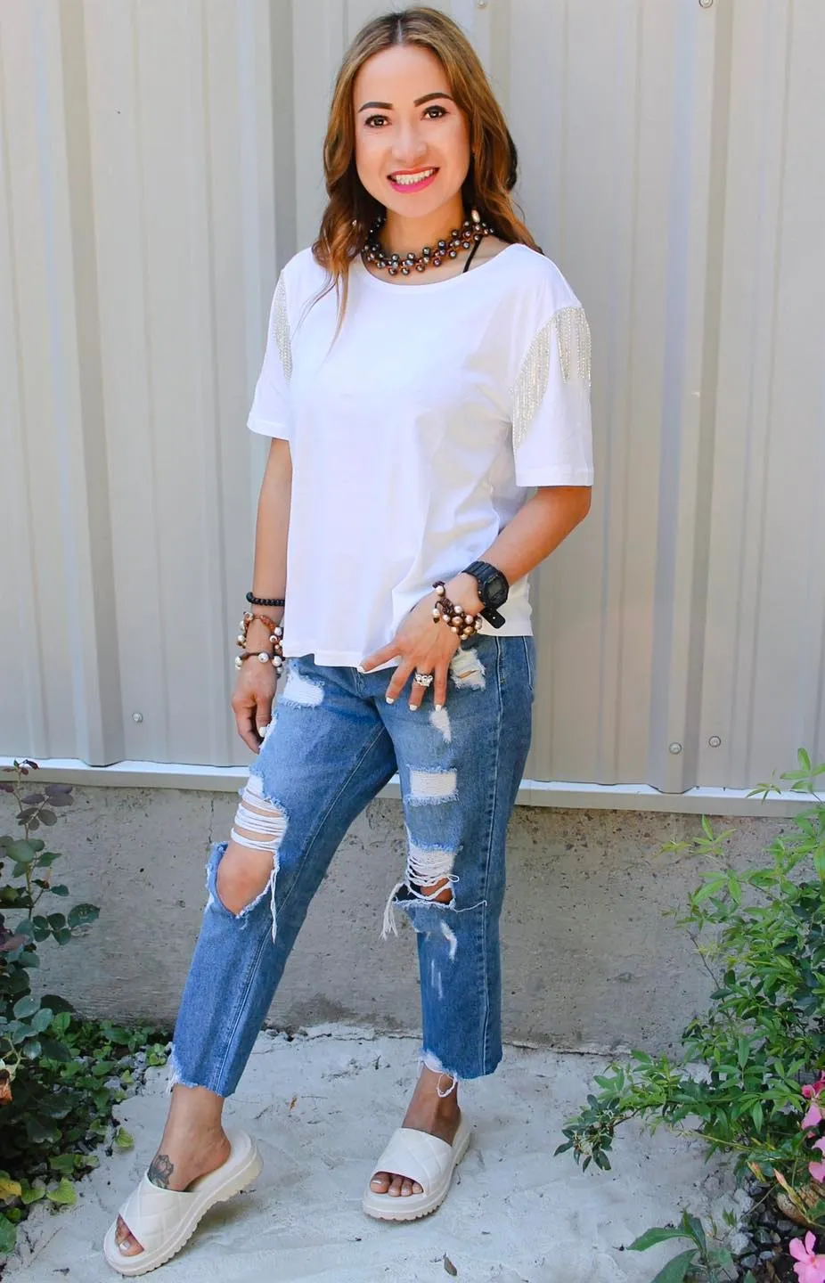 Fab and Festive Rhinestone Tee