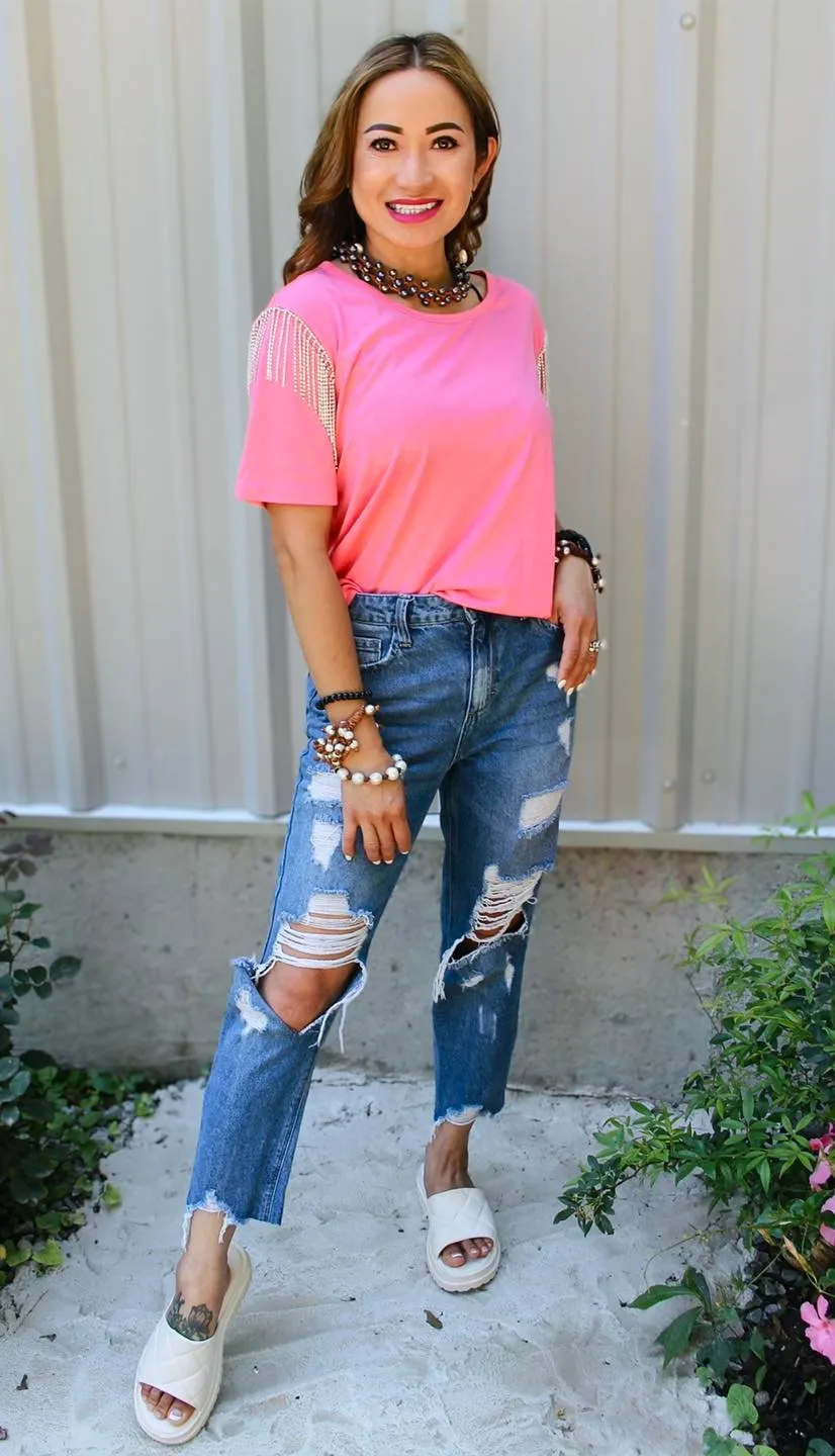Fab and Festive Rhinestone Tee
