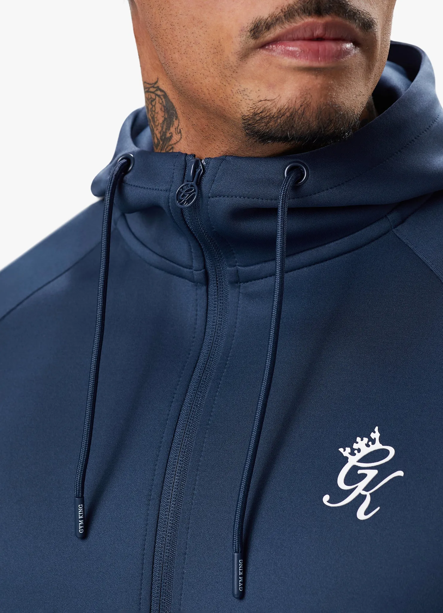 Gym King Core Plus Poly Tracksuit - Moonlight Blue