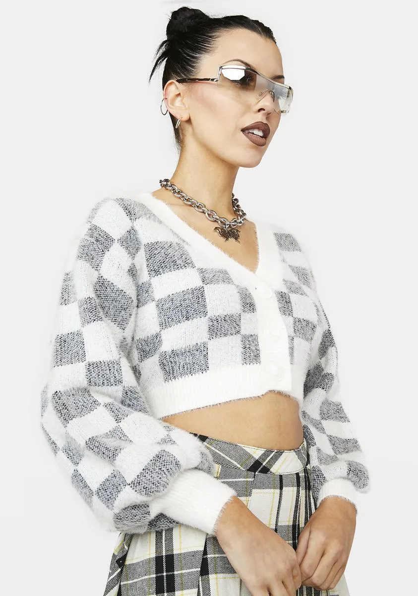 Harmony In Motion Checkered Cardigan
