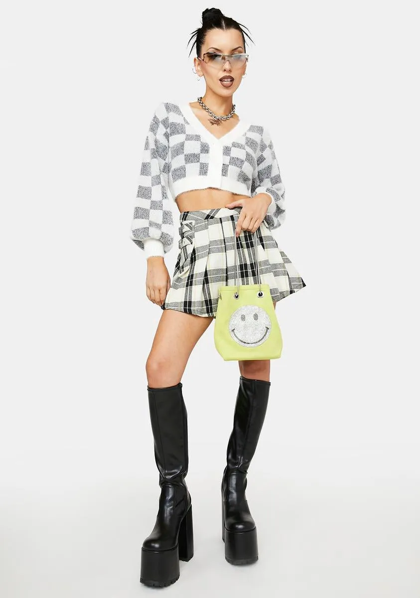 Harmony In Motion Checkered Cardigan