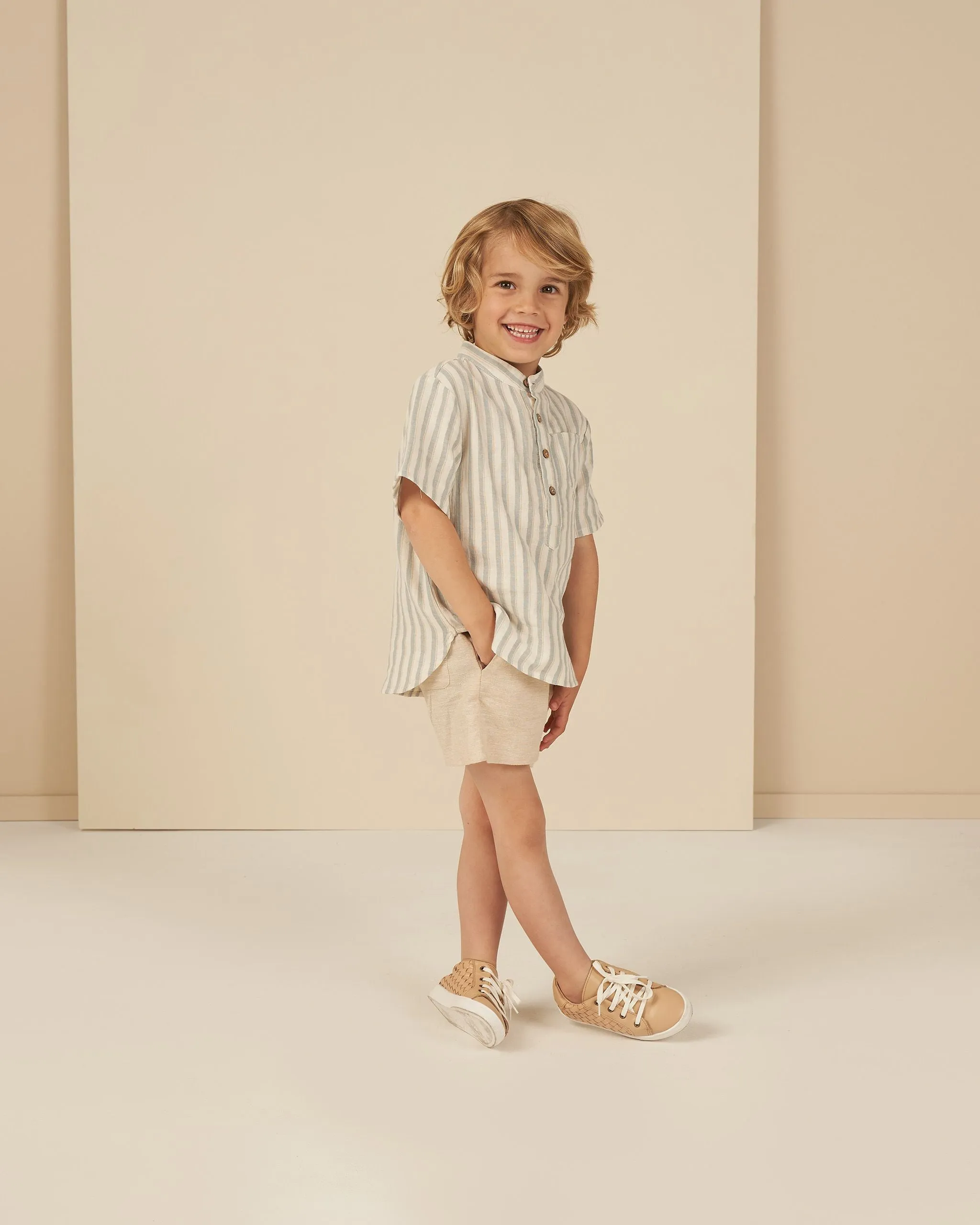 Heathered Sand Bermuda Shorts