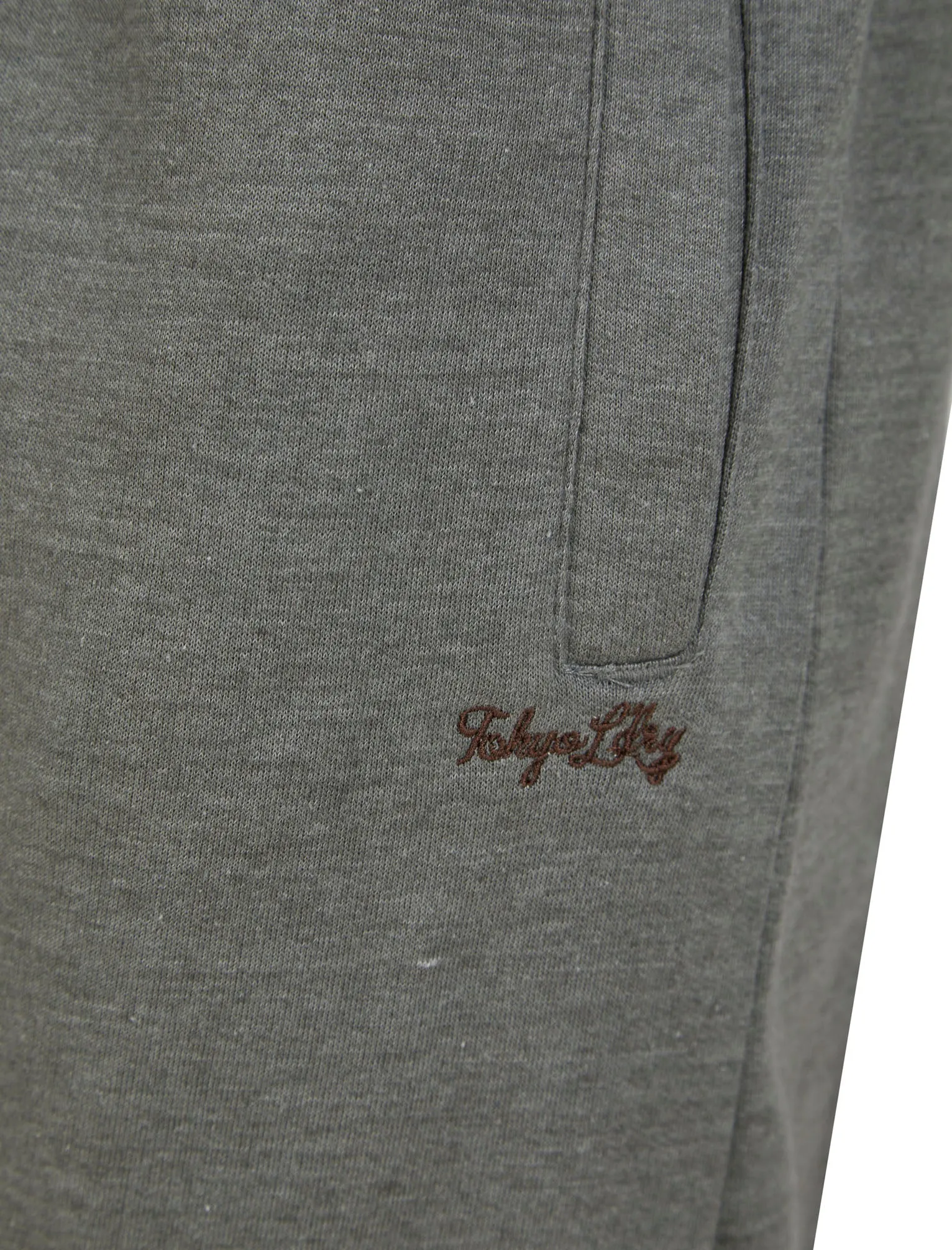 Invex 2pc Hoody & Jogger Brushback Fleece Tracksuit Co-ord Set in Mid Grey Marl - Tokyo Laundry
