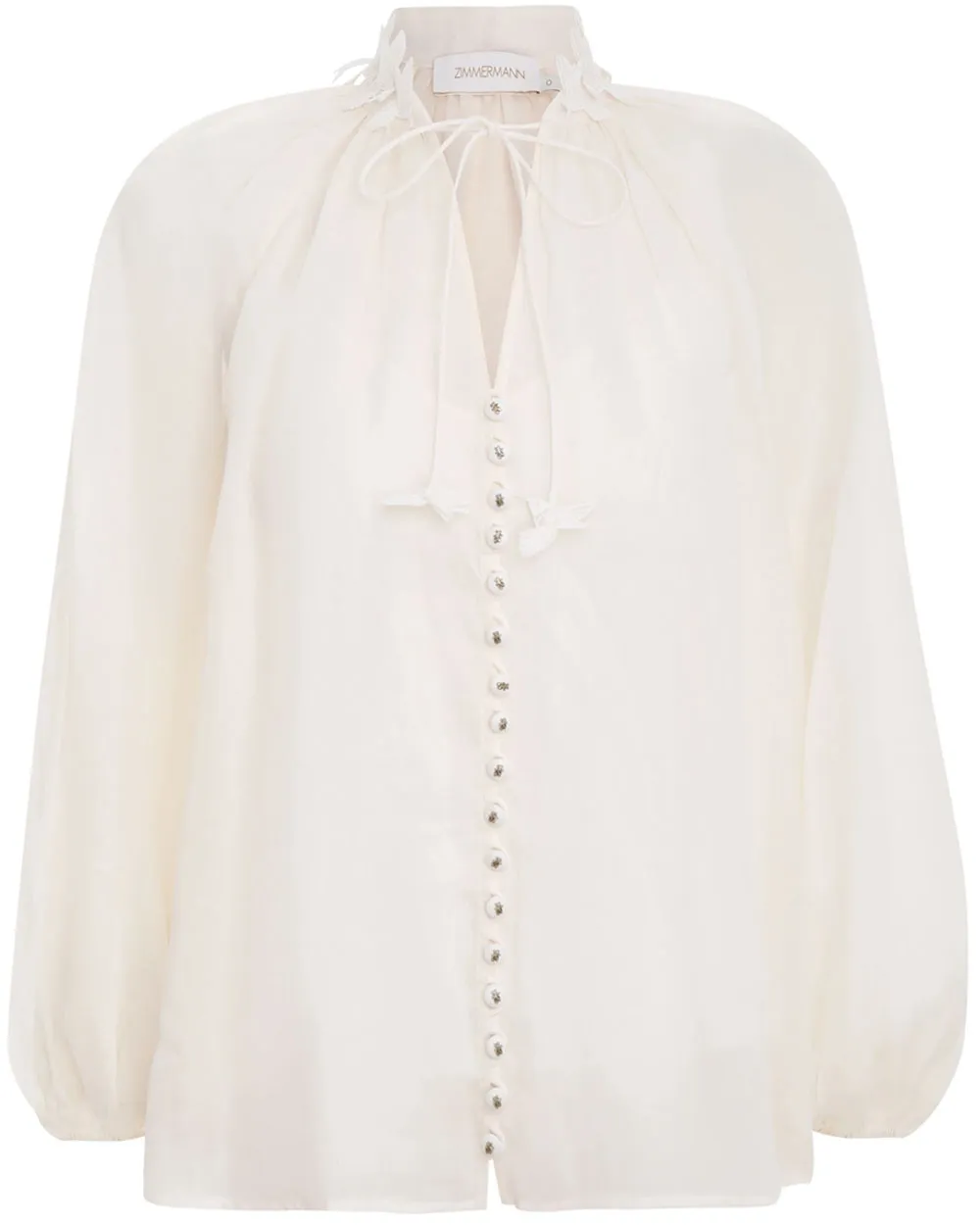Ivory Dancer Lantern Blouse