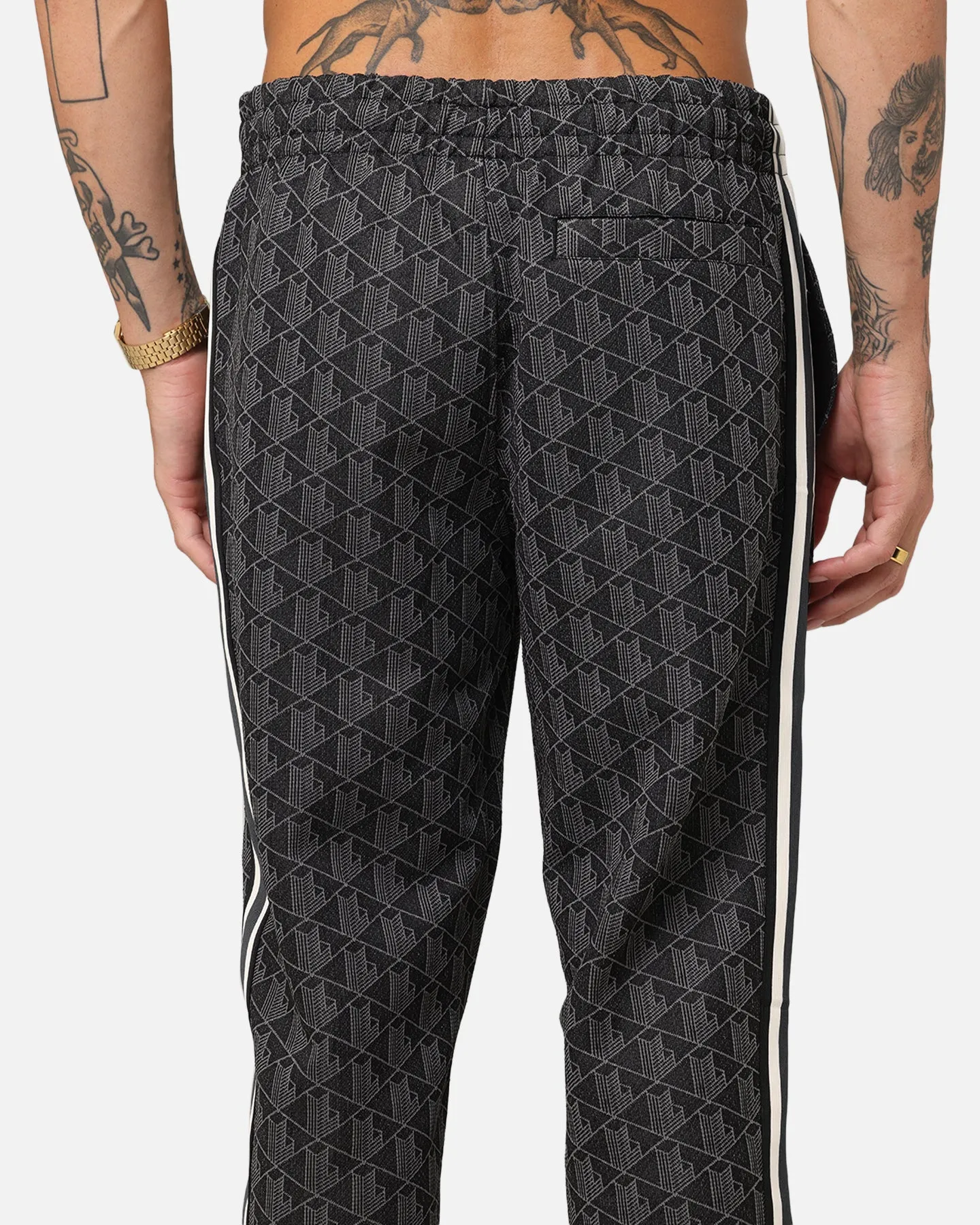 Lacoste Core Originals Monogram Track Pants Black/Graphite