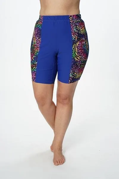 Lined Beach Boy Bermuda Swim Shorts