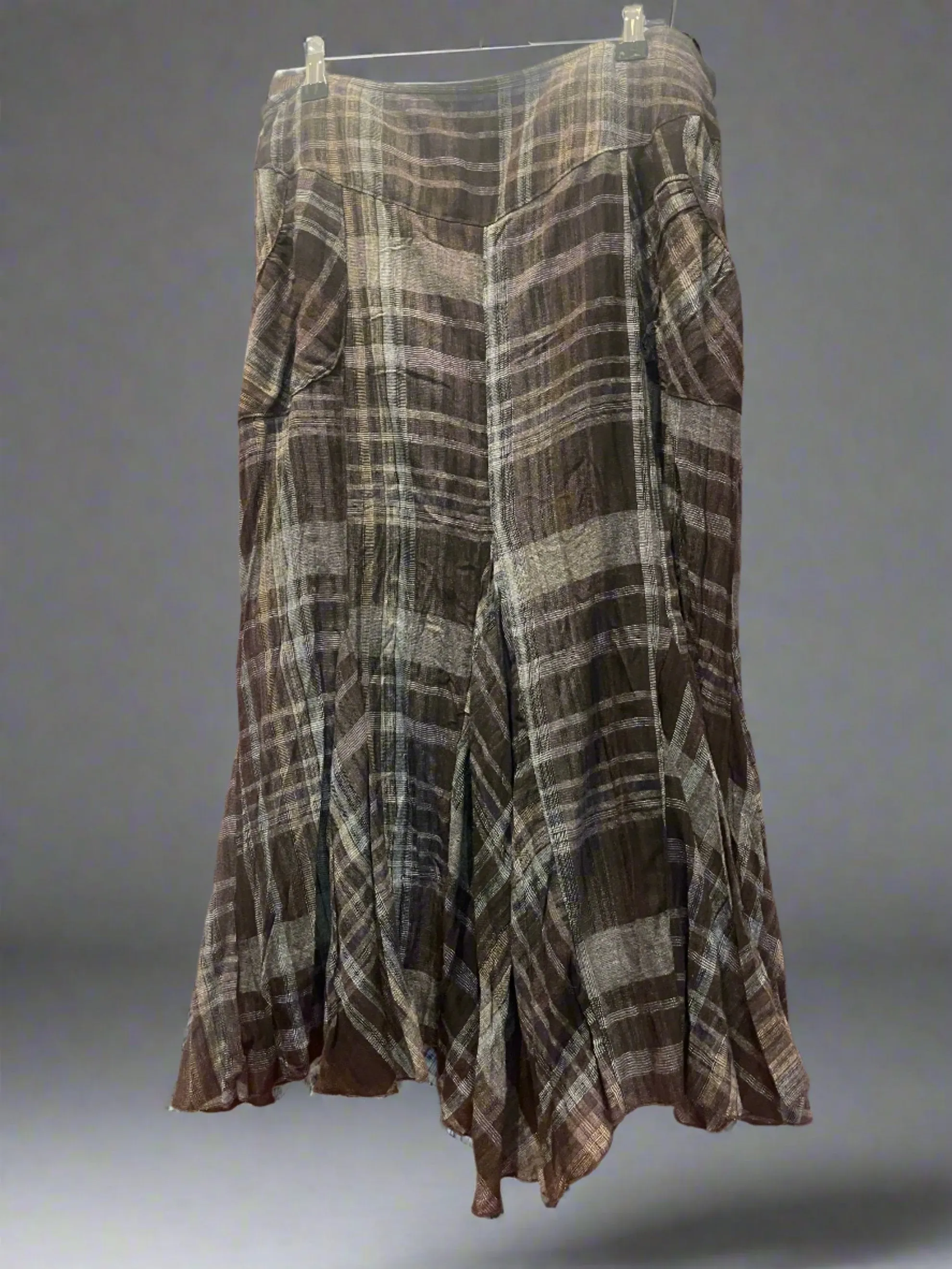 Lisa Campione Skirt Checkered Pattern