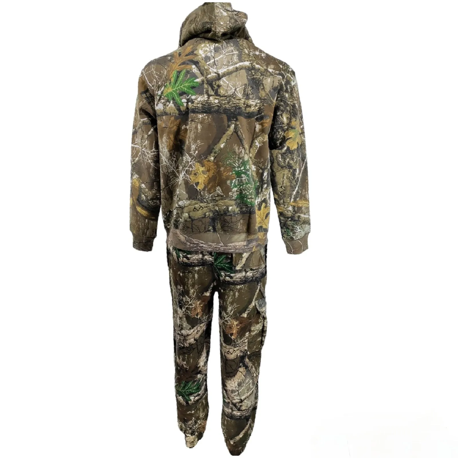 Mens Jungle Print Tracksuit 2pcs Full Set Trouser Hoodie Hunting Combat Sweat