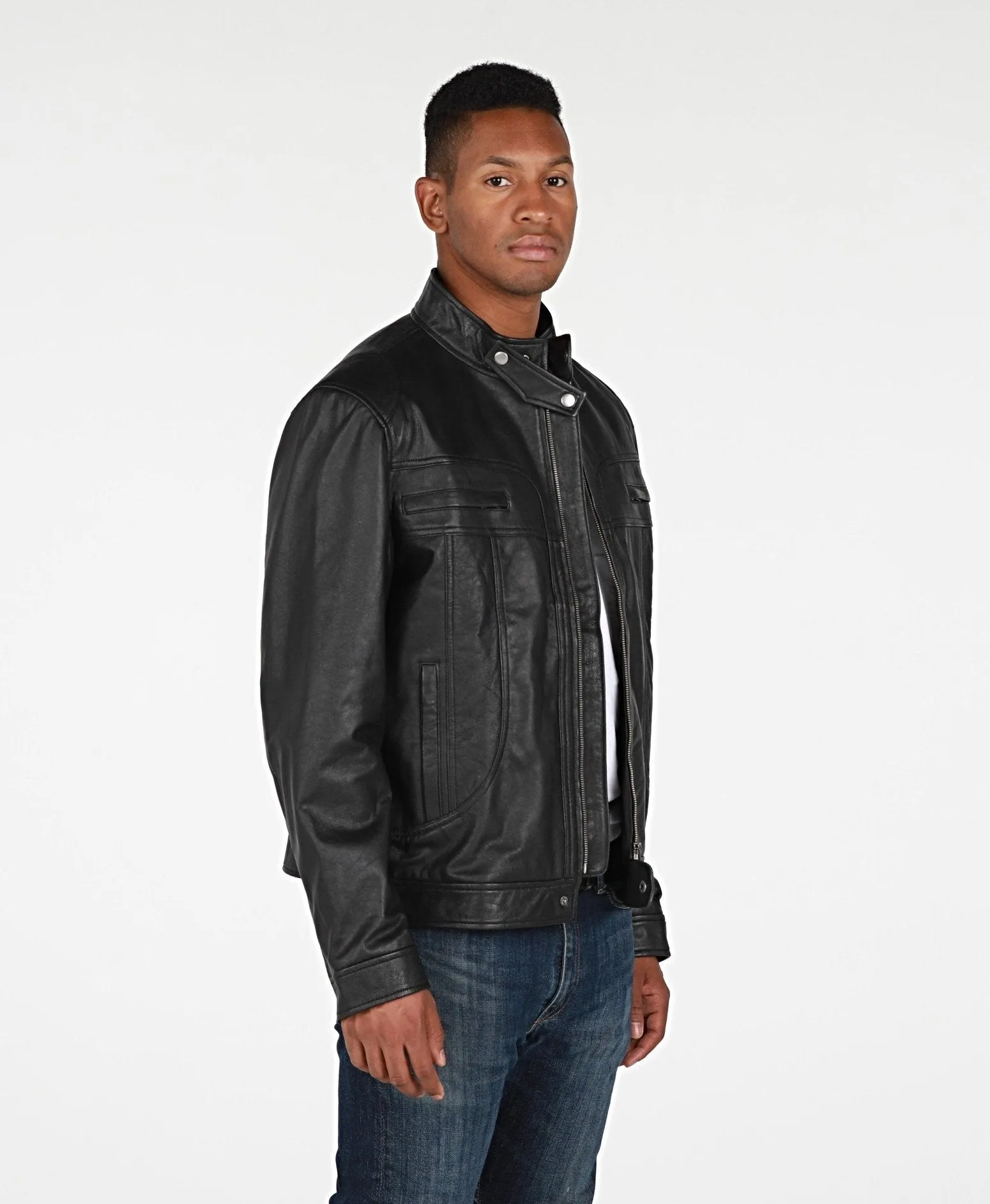 Mens Raging Leather Jacket