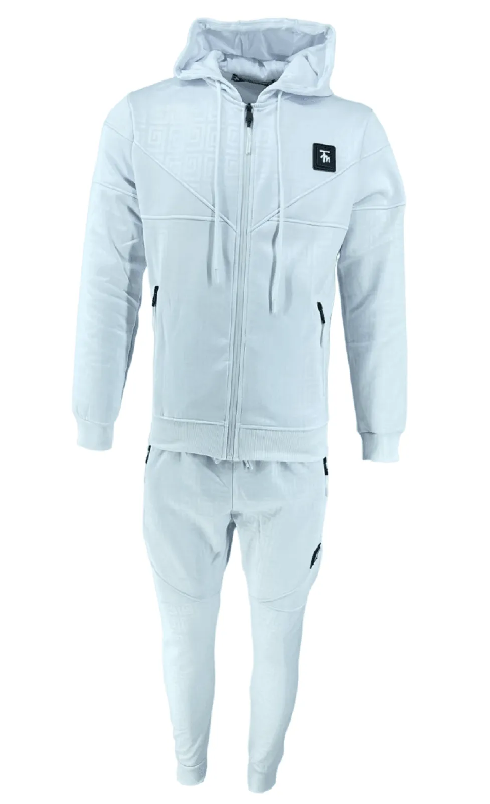Mens TiM Tracksuit Set Men Printed Urban Hip Hop Top Bottoms Joggers 2ps Outfit