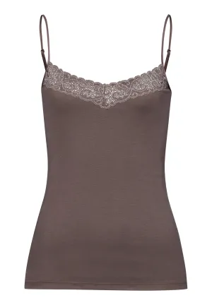 Moments V-Neck Cotton Camisole | Stonewash 71485-2756