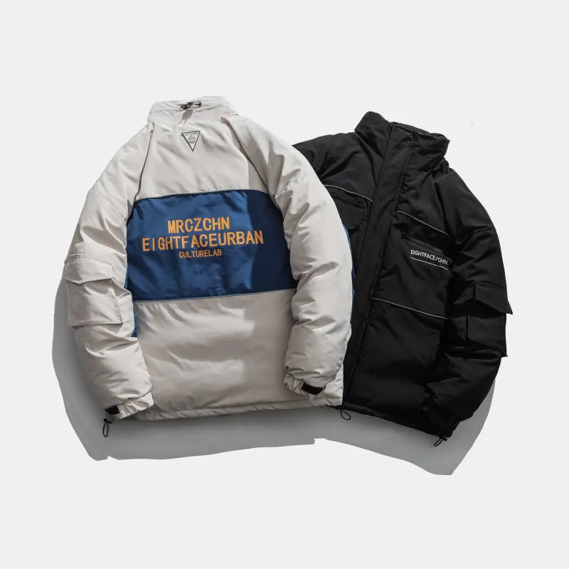 MR CZCHN EIGHT FACE URBAN HIGH NECK UNISEX CASUAL JACKET