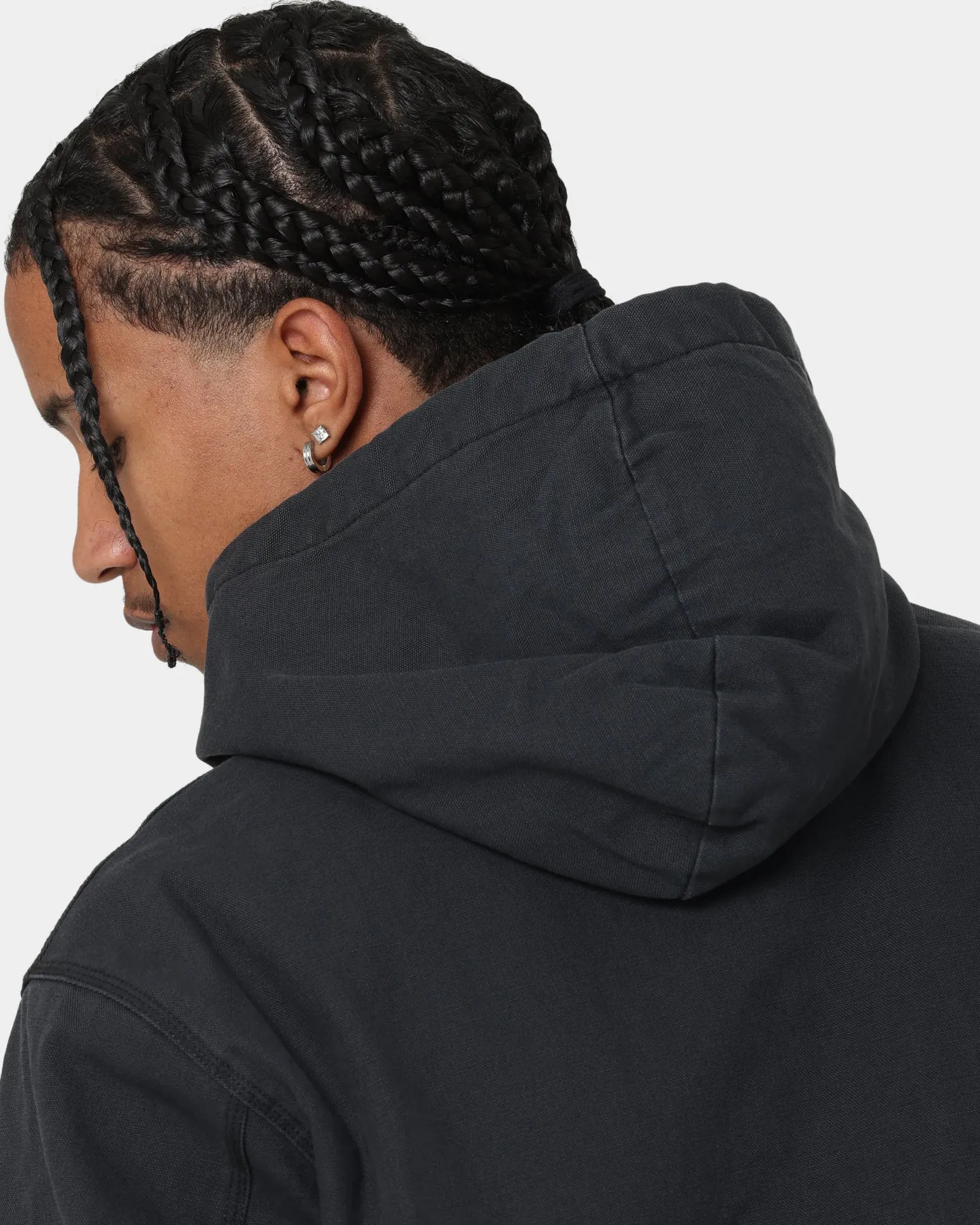 Nike Nike Life Padded Hooded Jacket Off Noir/White