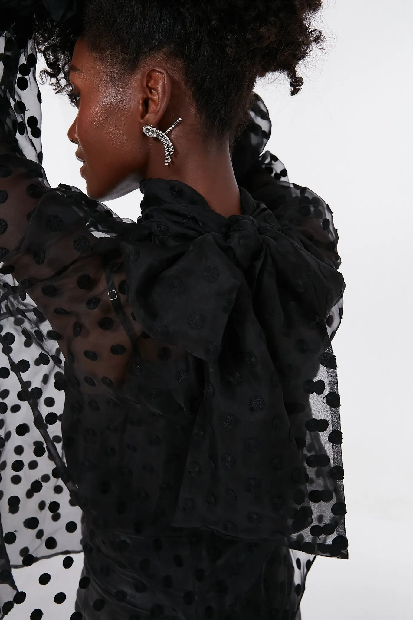 Novelty Black Dot Camila Top