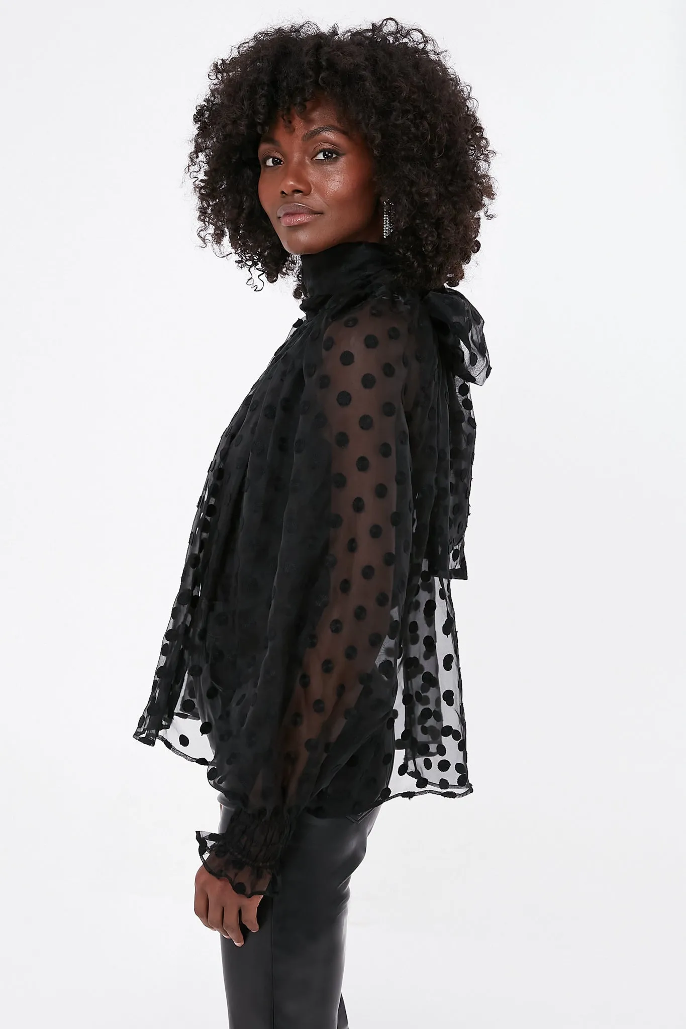 Novelty Black Dot Camila Top