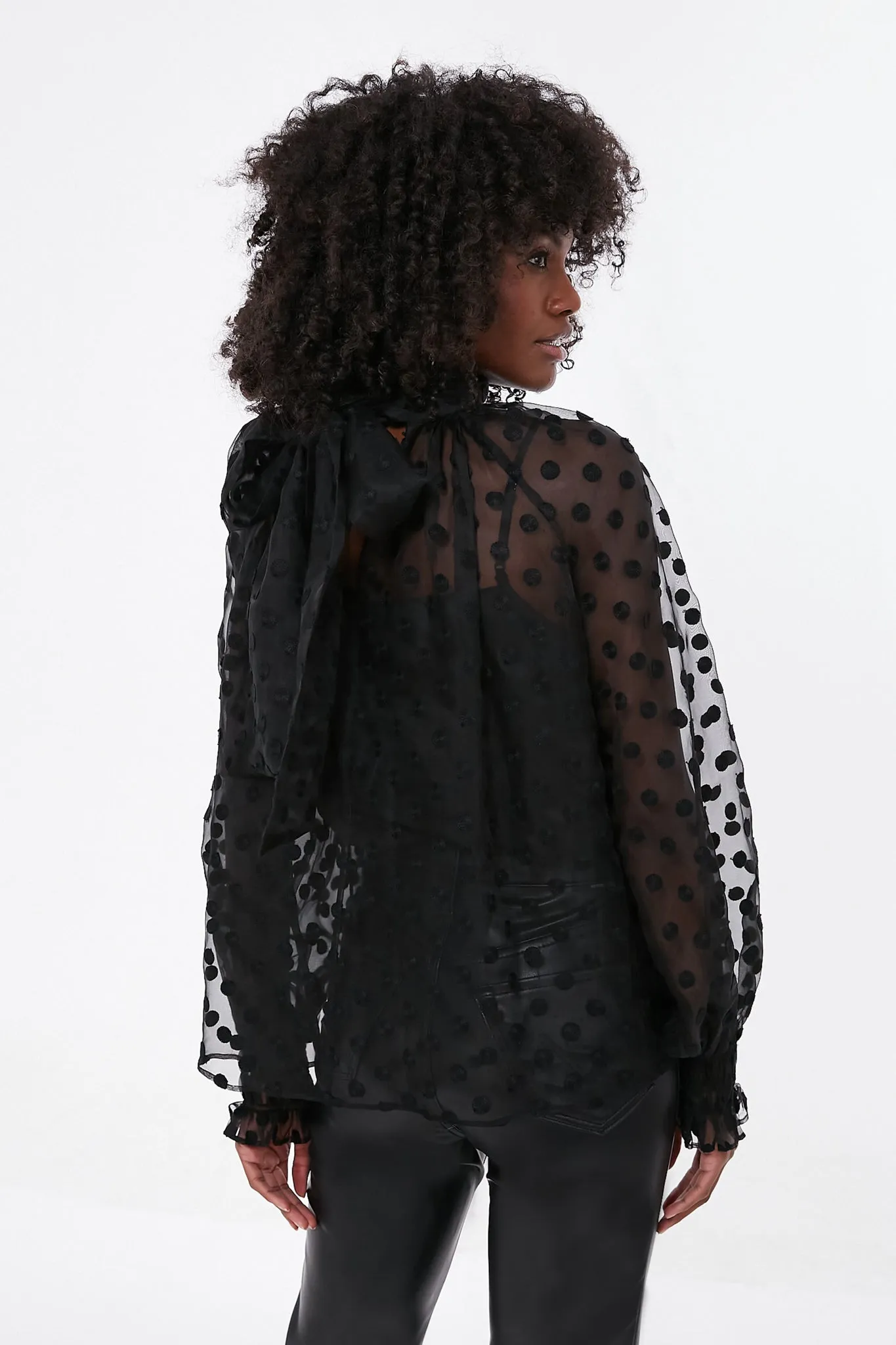 Novelty Black Dot Camila Top
