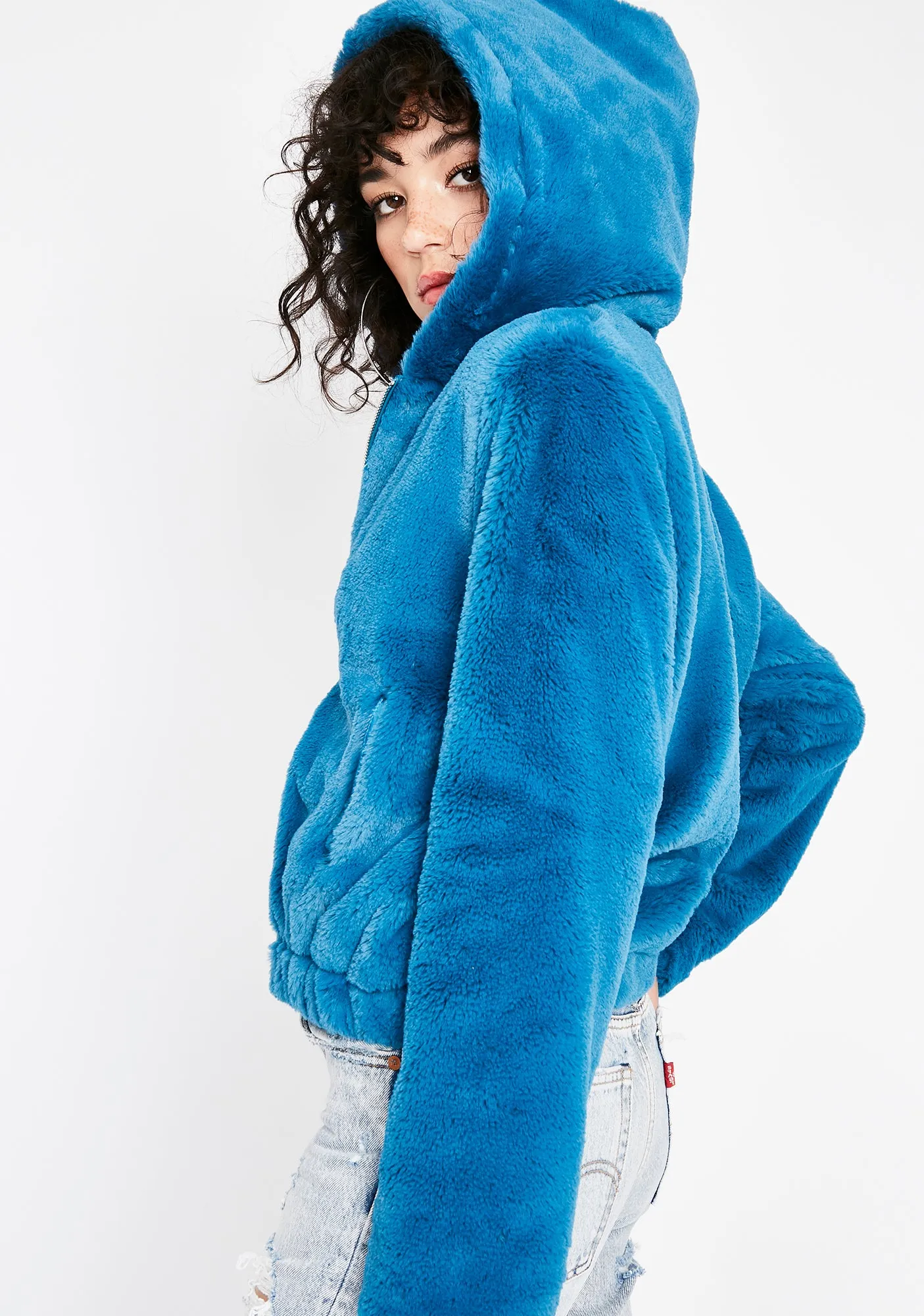 Peacock Cuddle Buddy Fuzzy Jacket