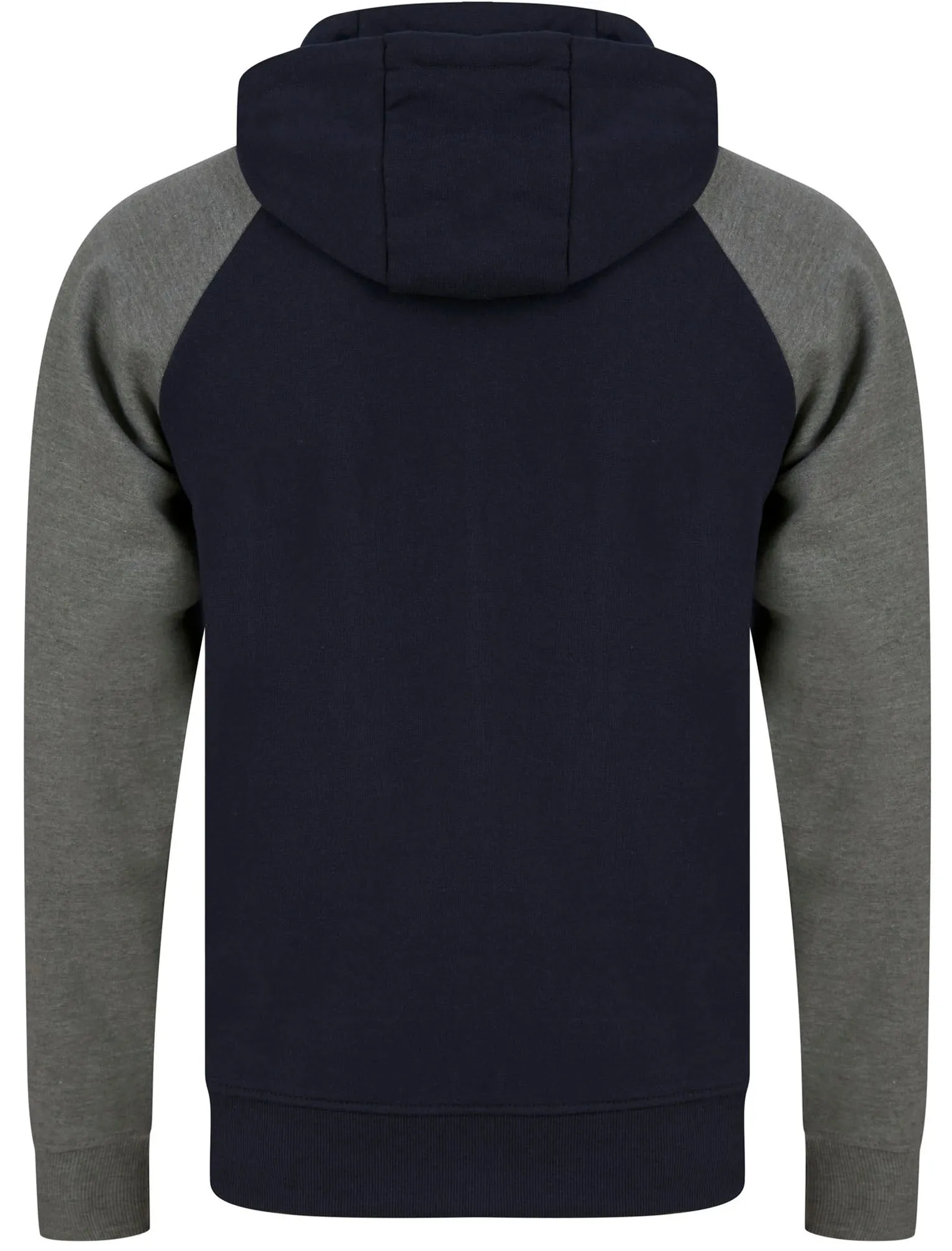 Replex 2pc Hoody & Jogger Brushback Fleece Tracksuit Co-ord Set in Sky Captain Navy / Mid Grey Marl - Kensington Eastside