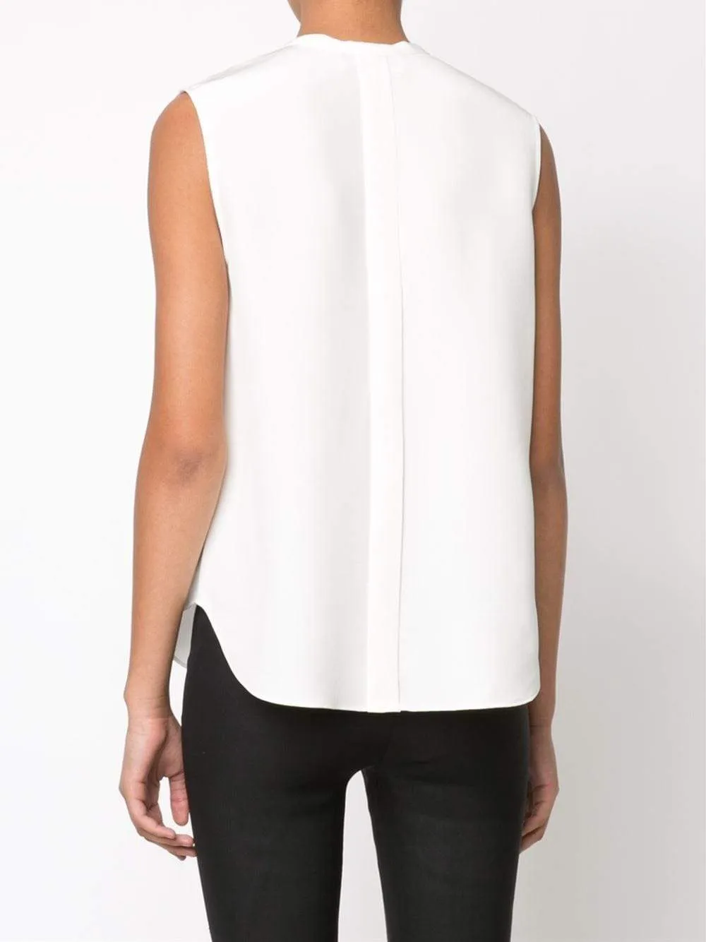Ruffle Fringe Tie Blouse