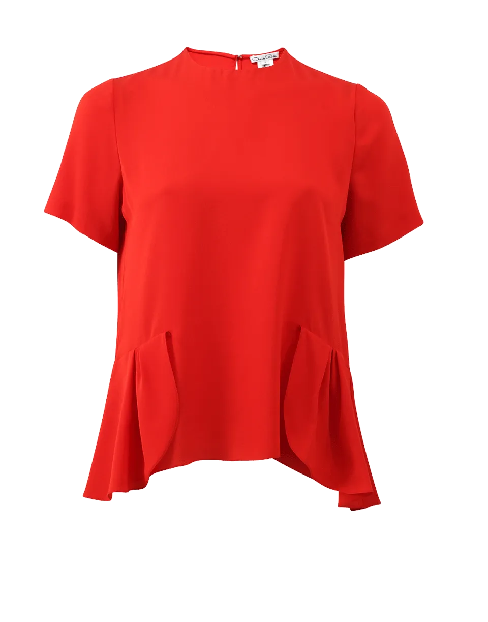 Ruffle Hem Blouse