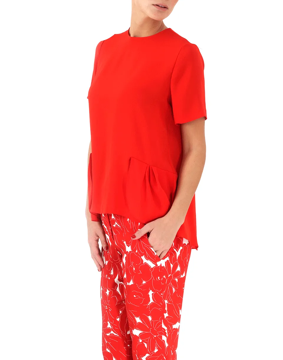 Ruffle Hem Blouse