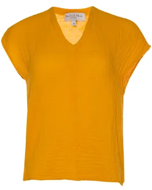 Saffron V-Neck Draya Tee