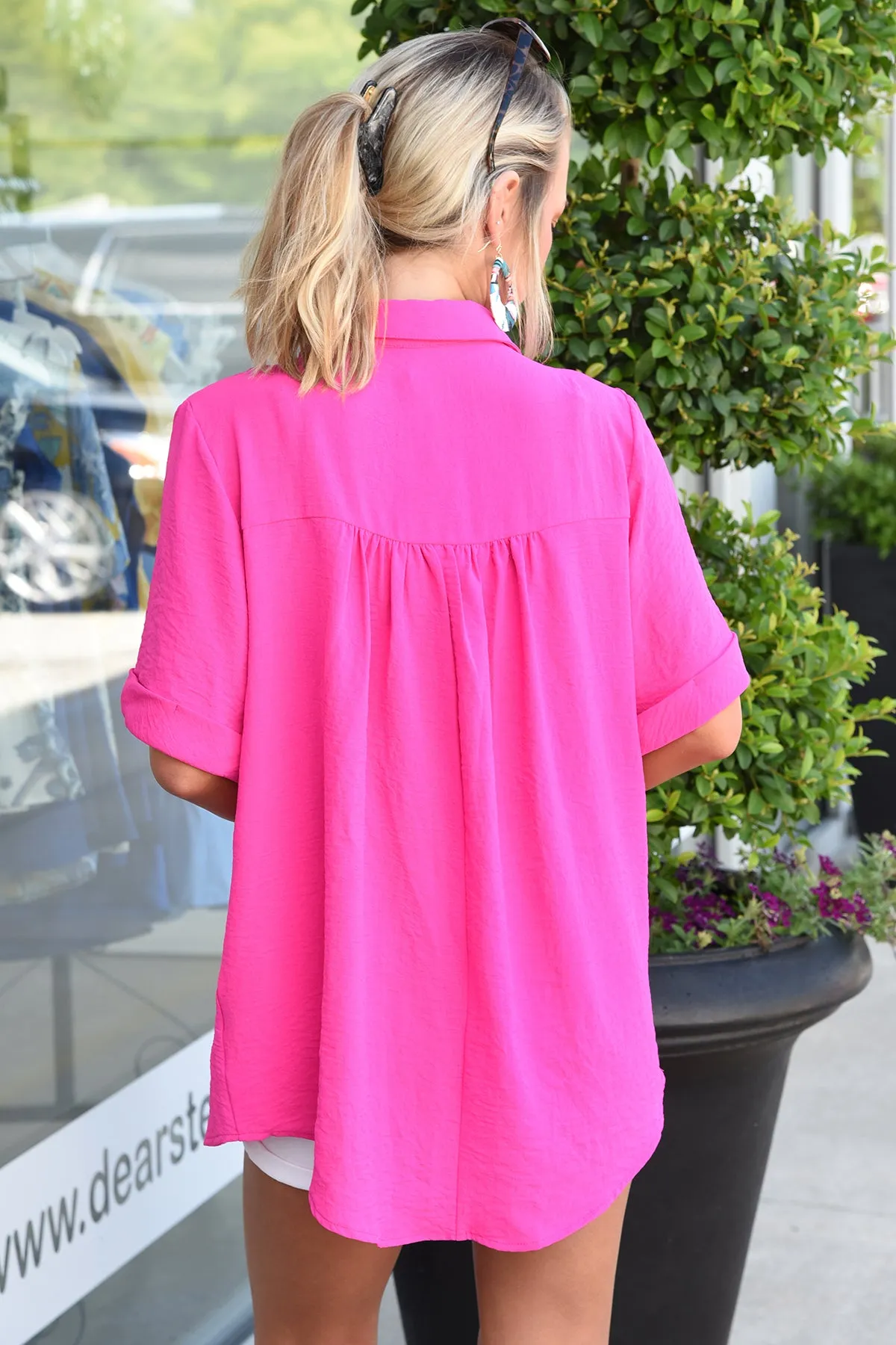 SAY YES TO ME TOP -PINK