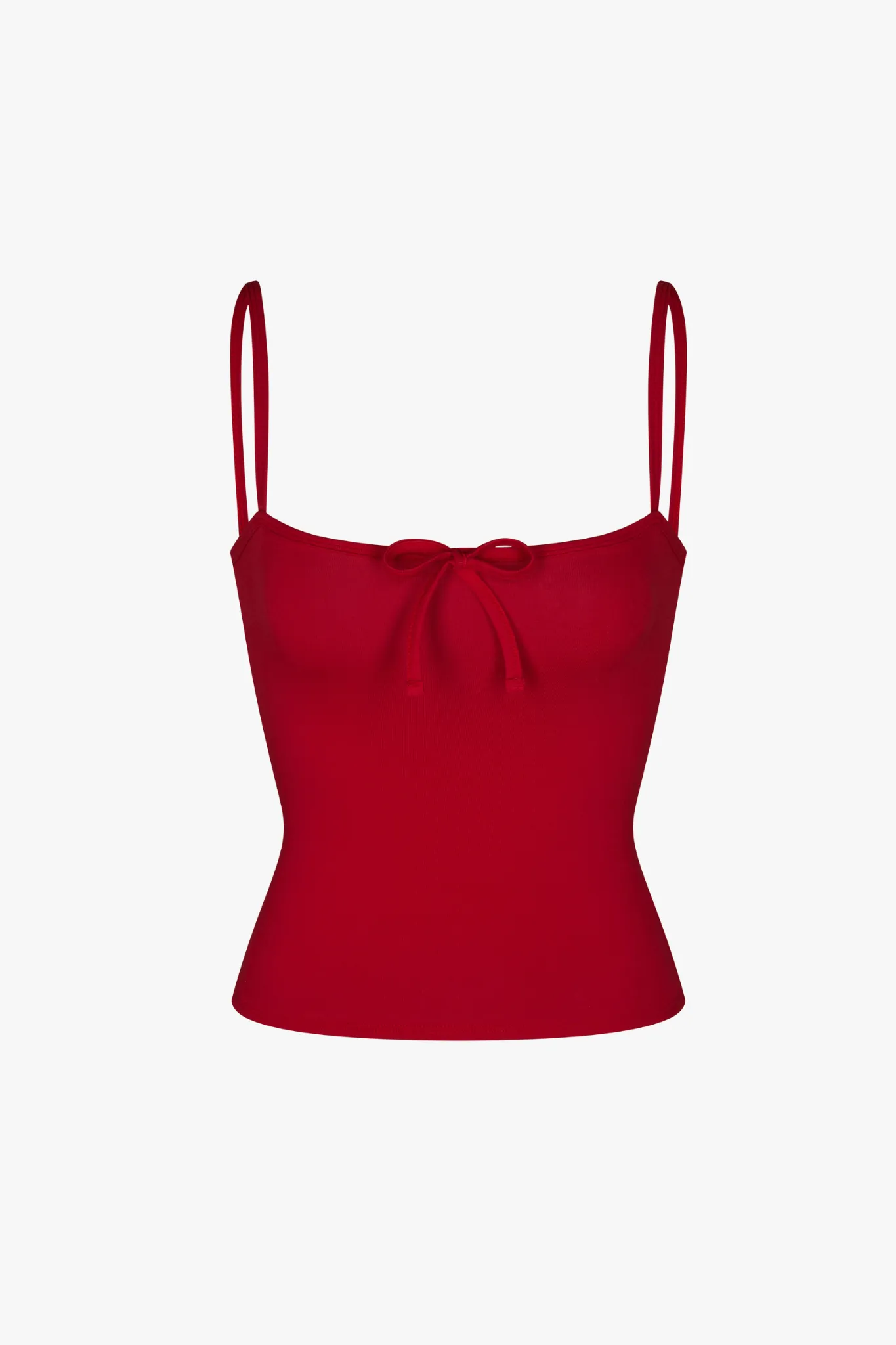 TIE CAMI IN CHERRY
