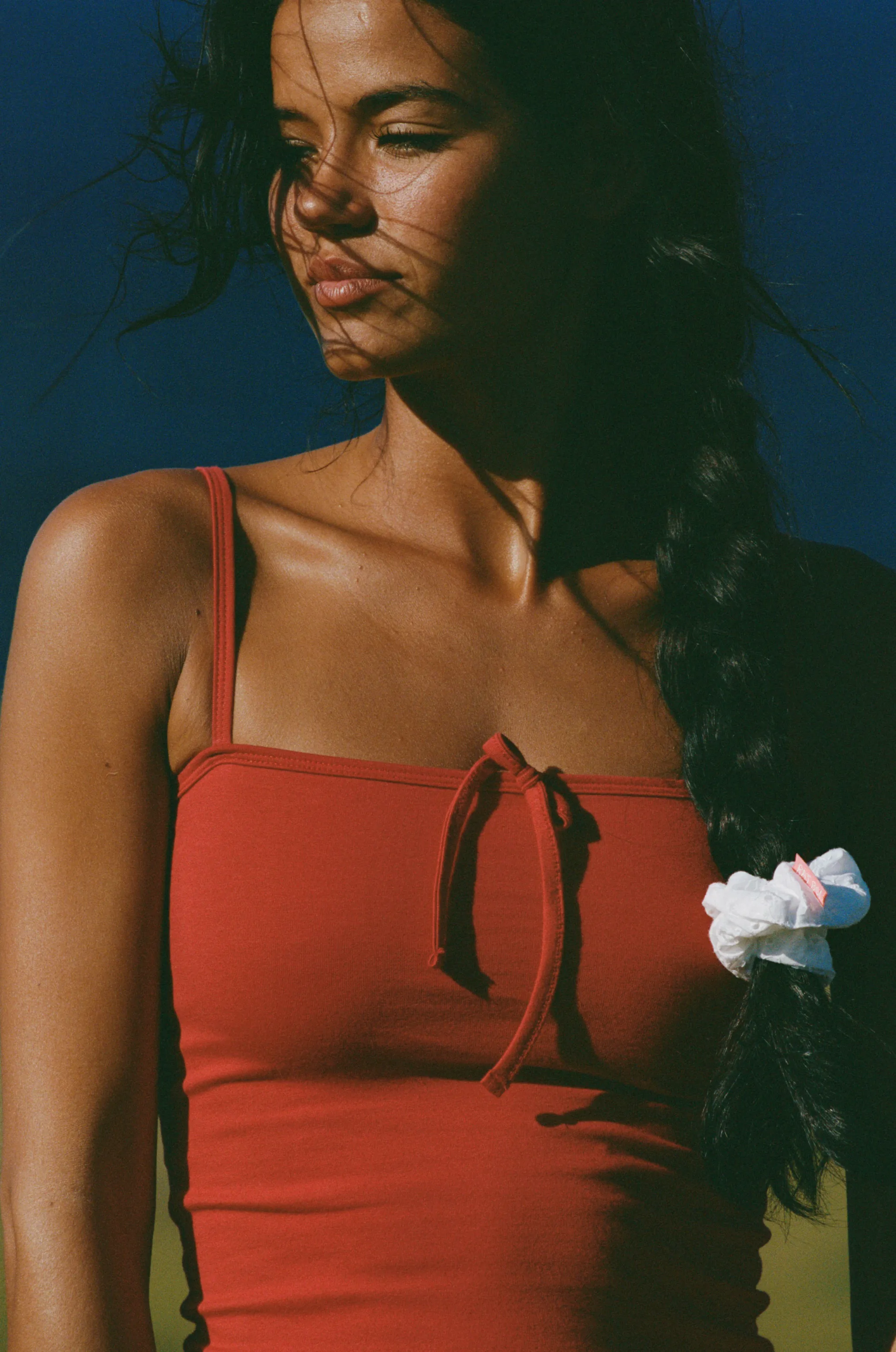 TIE CAMI IN CHERRY