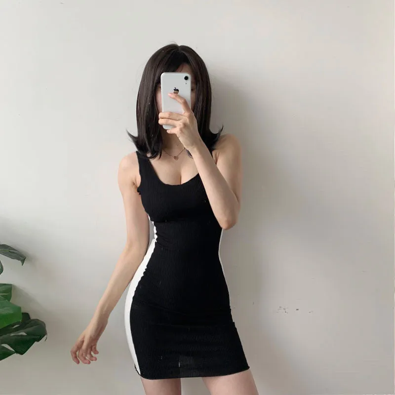 Two Piece Cardigan Slim Skirt With Hooded