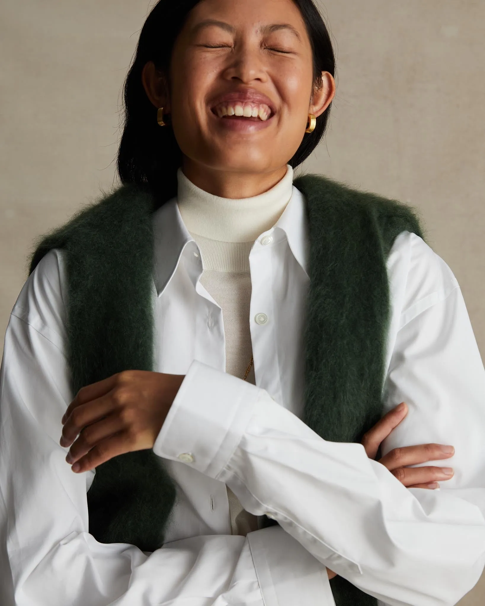 White Poplin Oversized Shirt