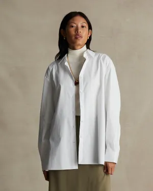 White Poplin Oversized Shirt