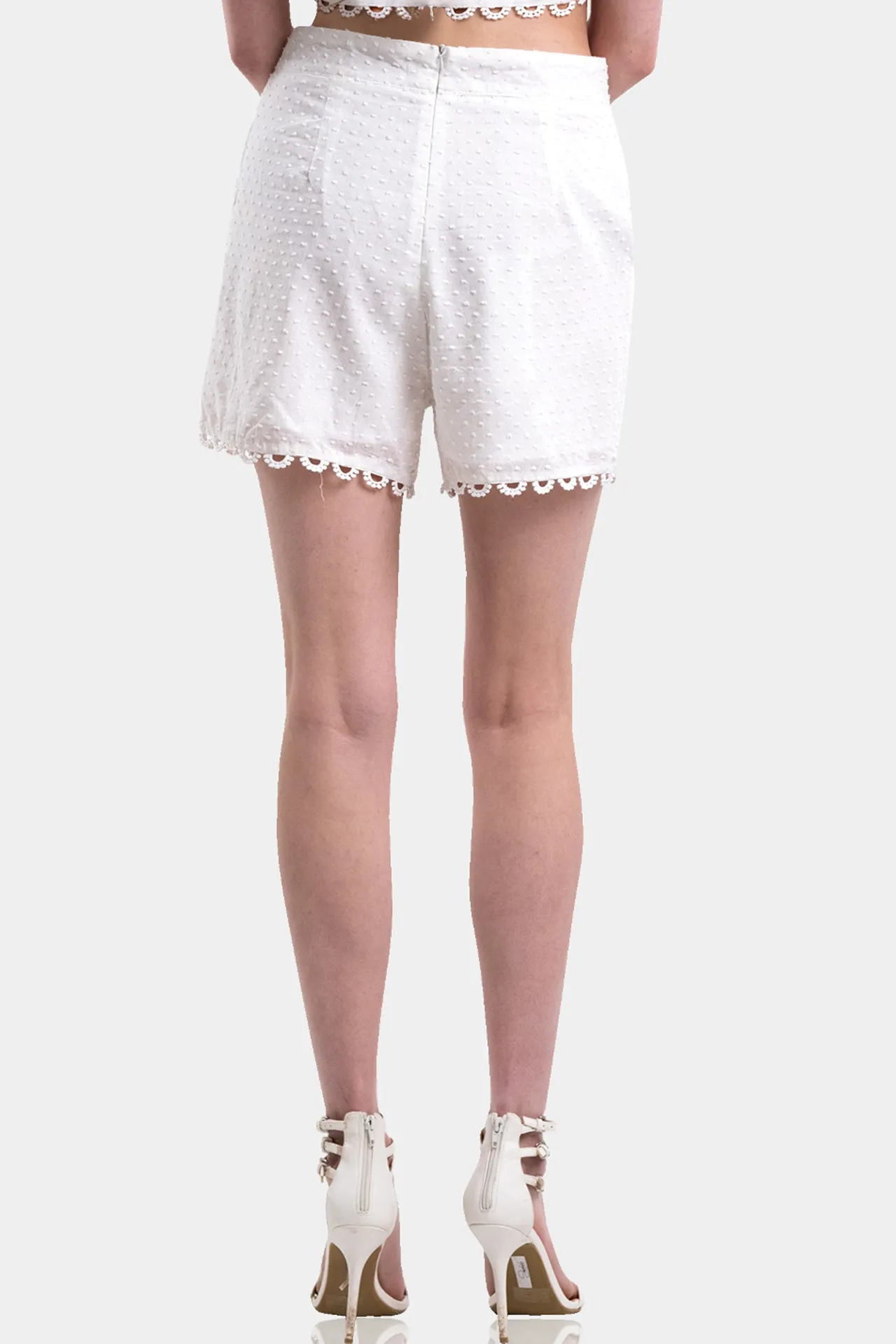 White Summer Cotton Shorts