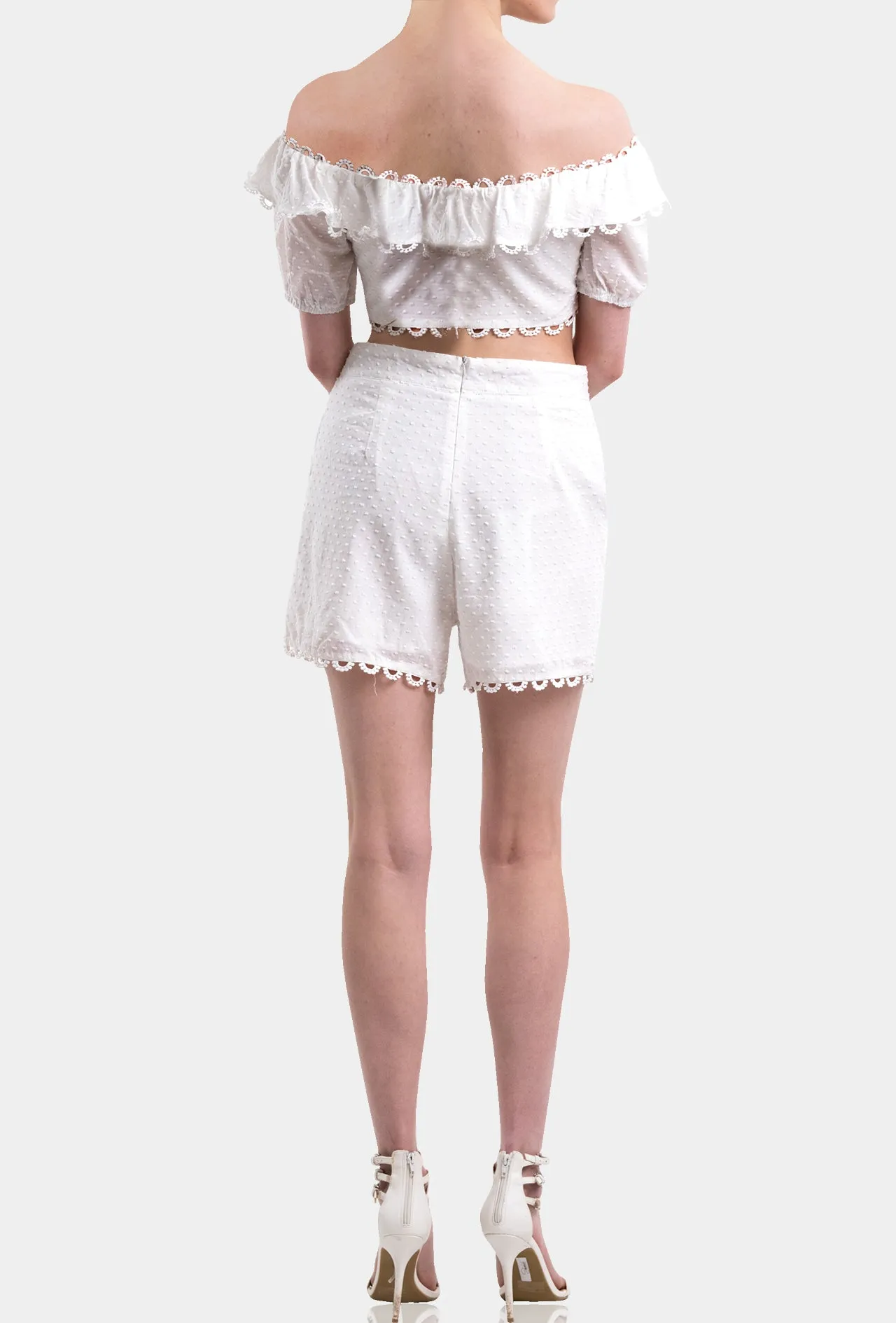 White Summer Cotton Shorts
