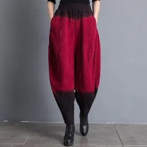 Wide Leg Knickerbockers Personalized Harem Pants Loose Large Crotch Gradient Casual Pants