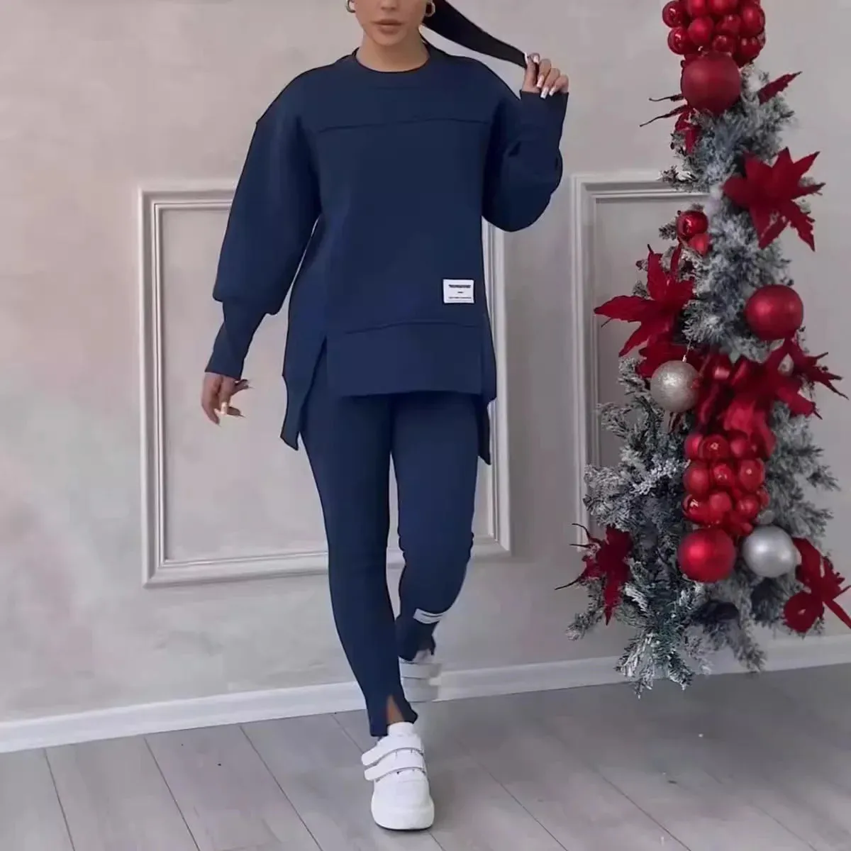Women's 2 Piece Pullover Tracksuit
