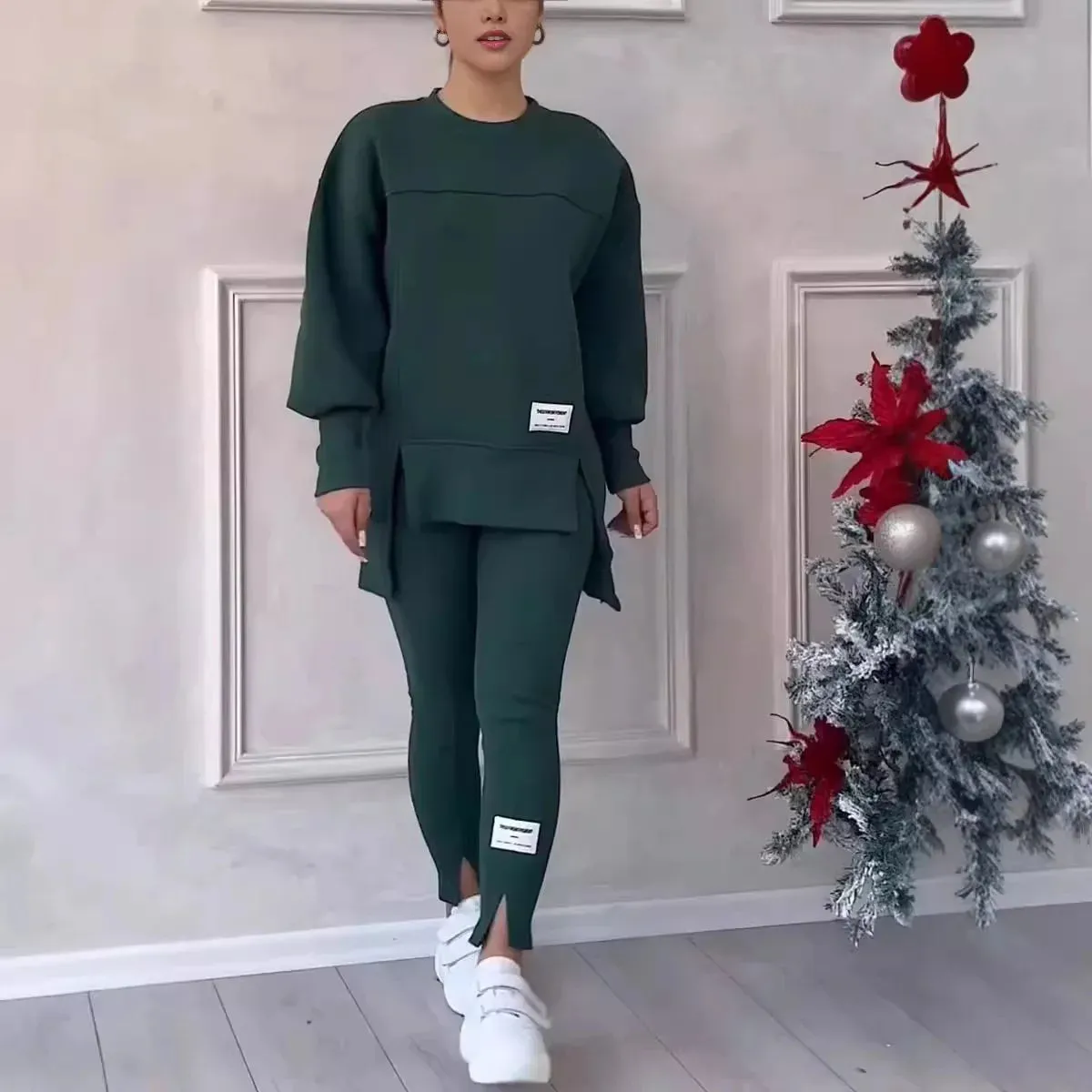 Women's 2 Piece Pullover Tracksuit
