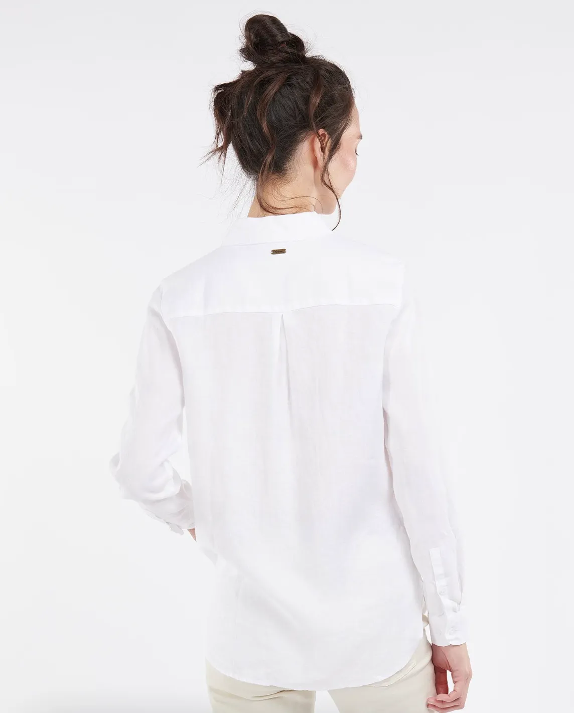 Ws Marine Linen Shirt White