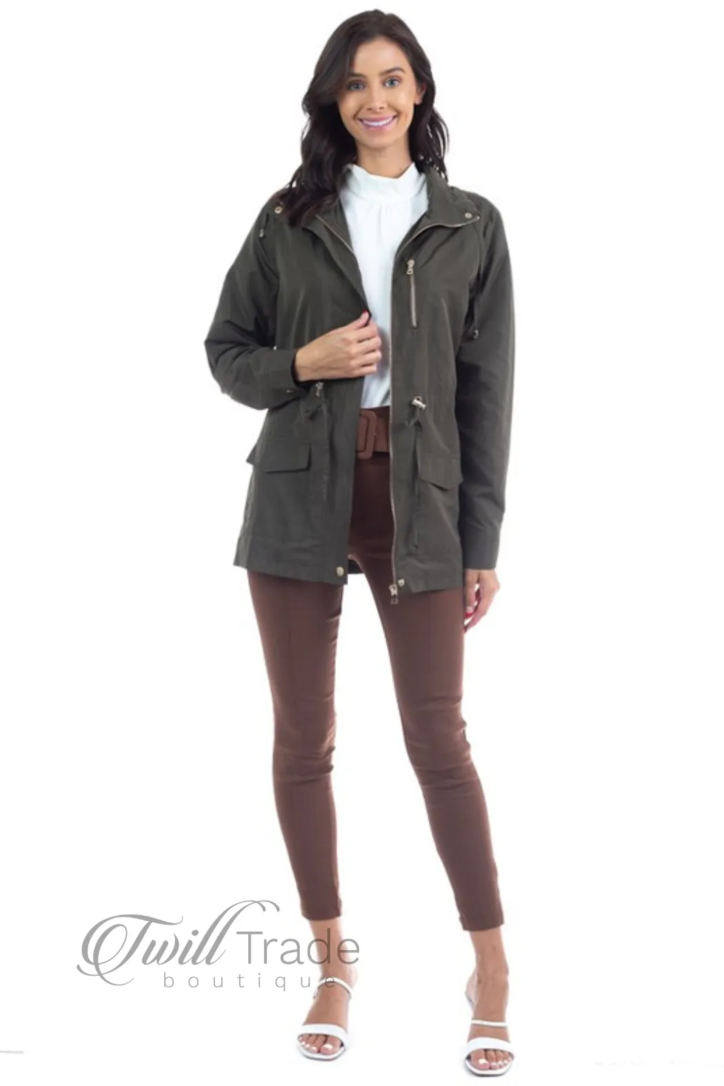Zip Up Utility Jacket
